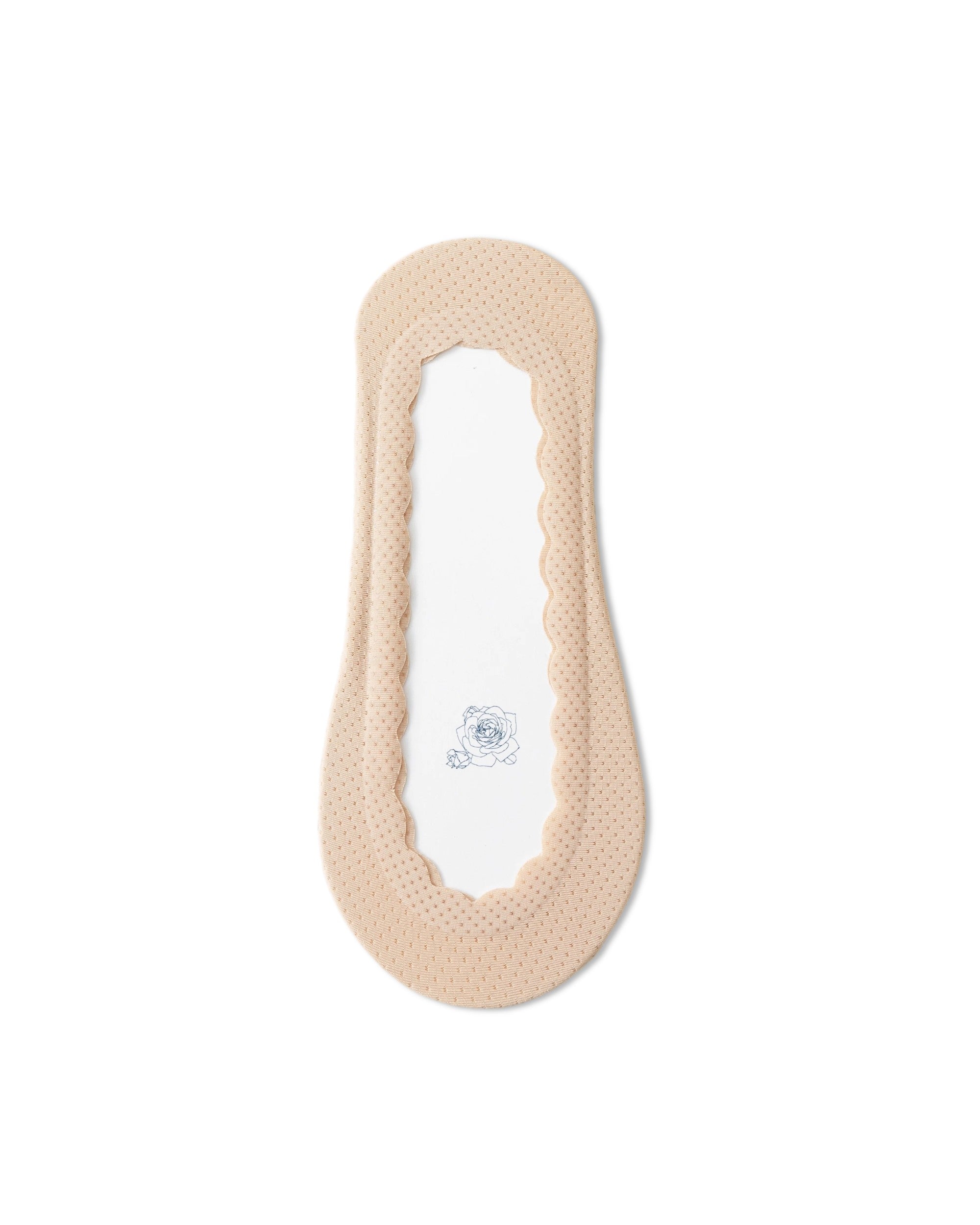 Breathable Mesh Scalloped No Show Liner Socks