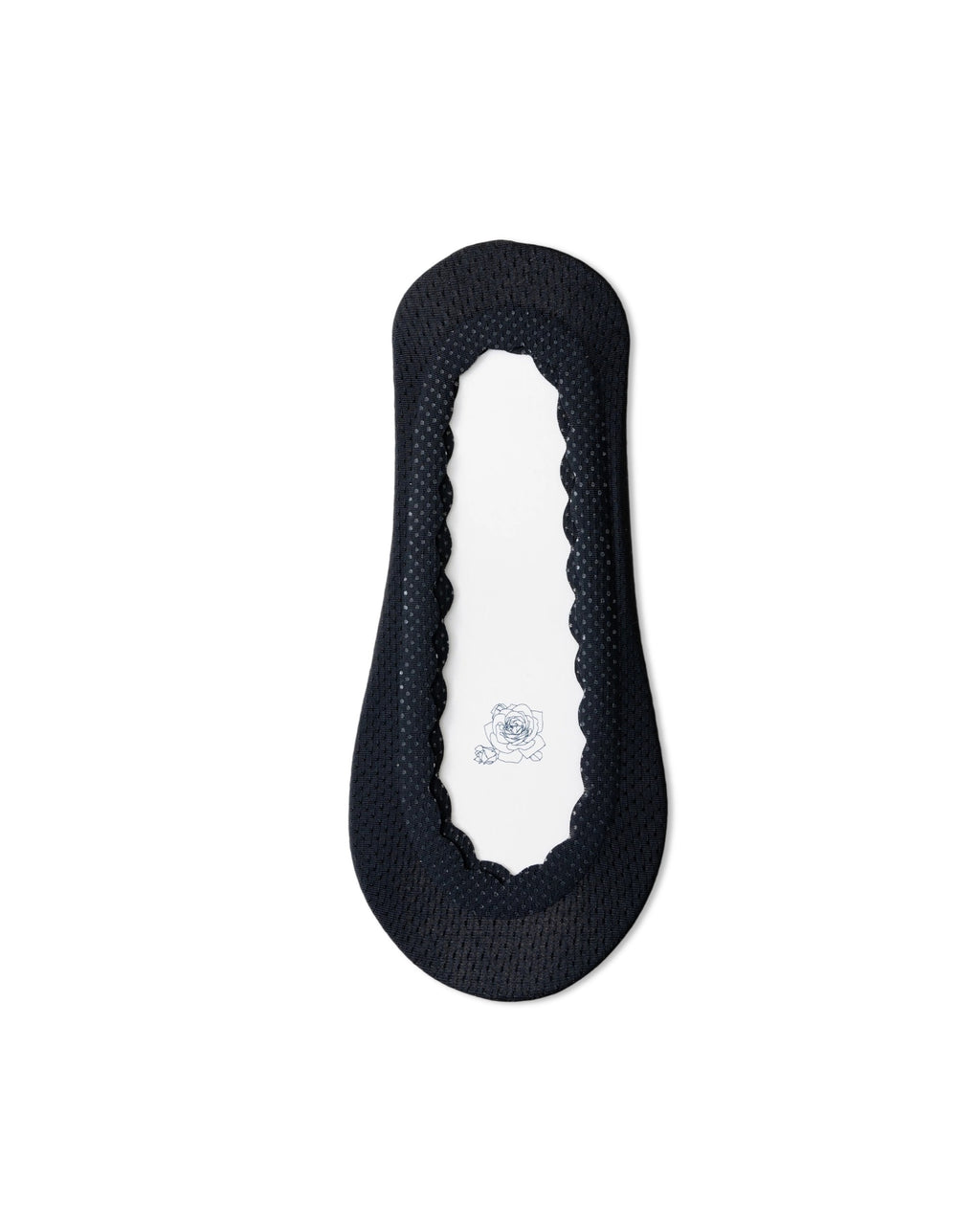 Breathable Mesh Scalloped No Show Liner Socks