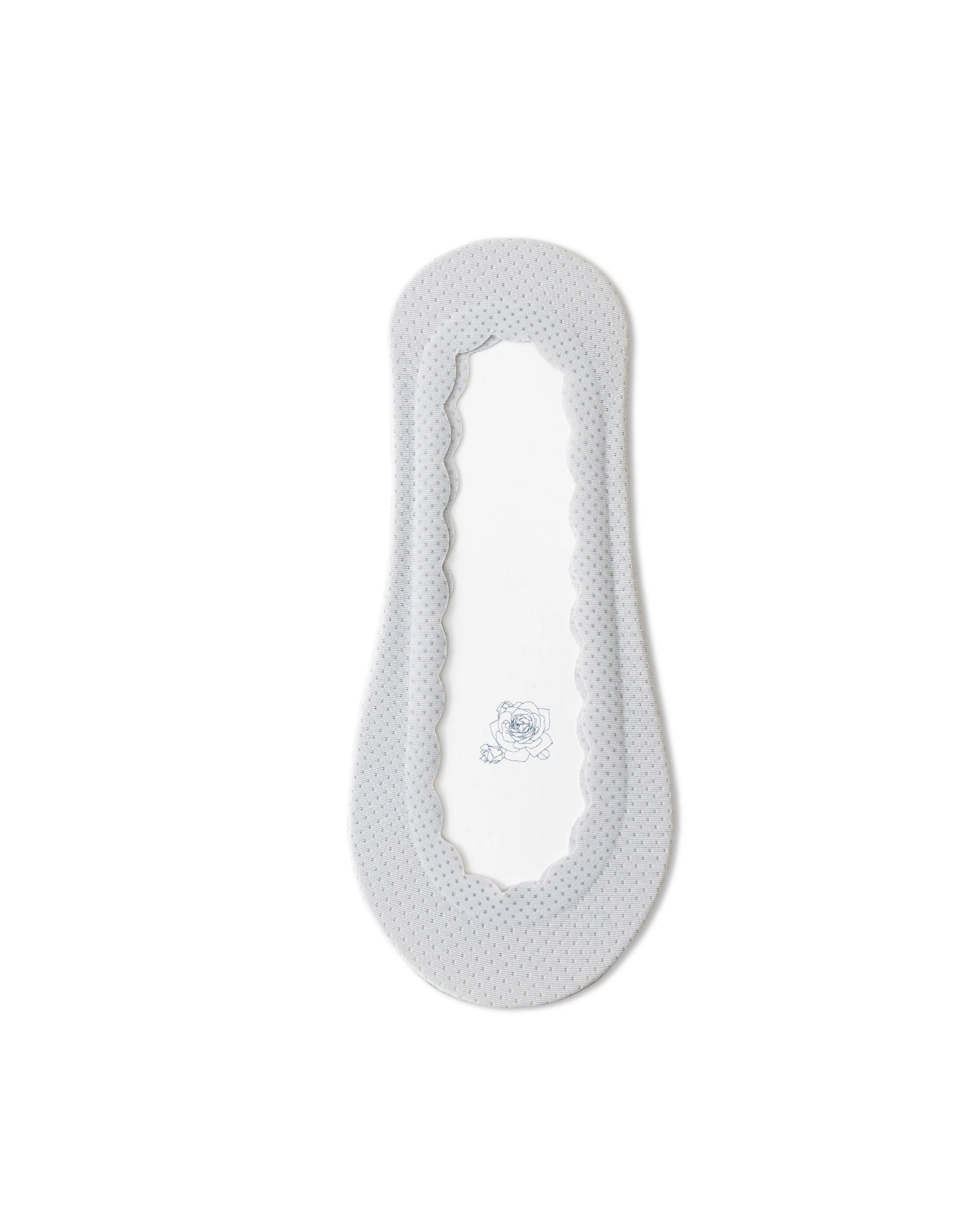 Breathable Mesh Scalloped No Show Liner Socks