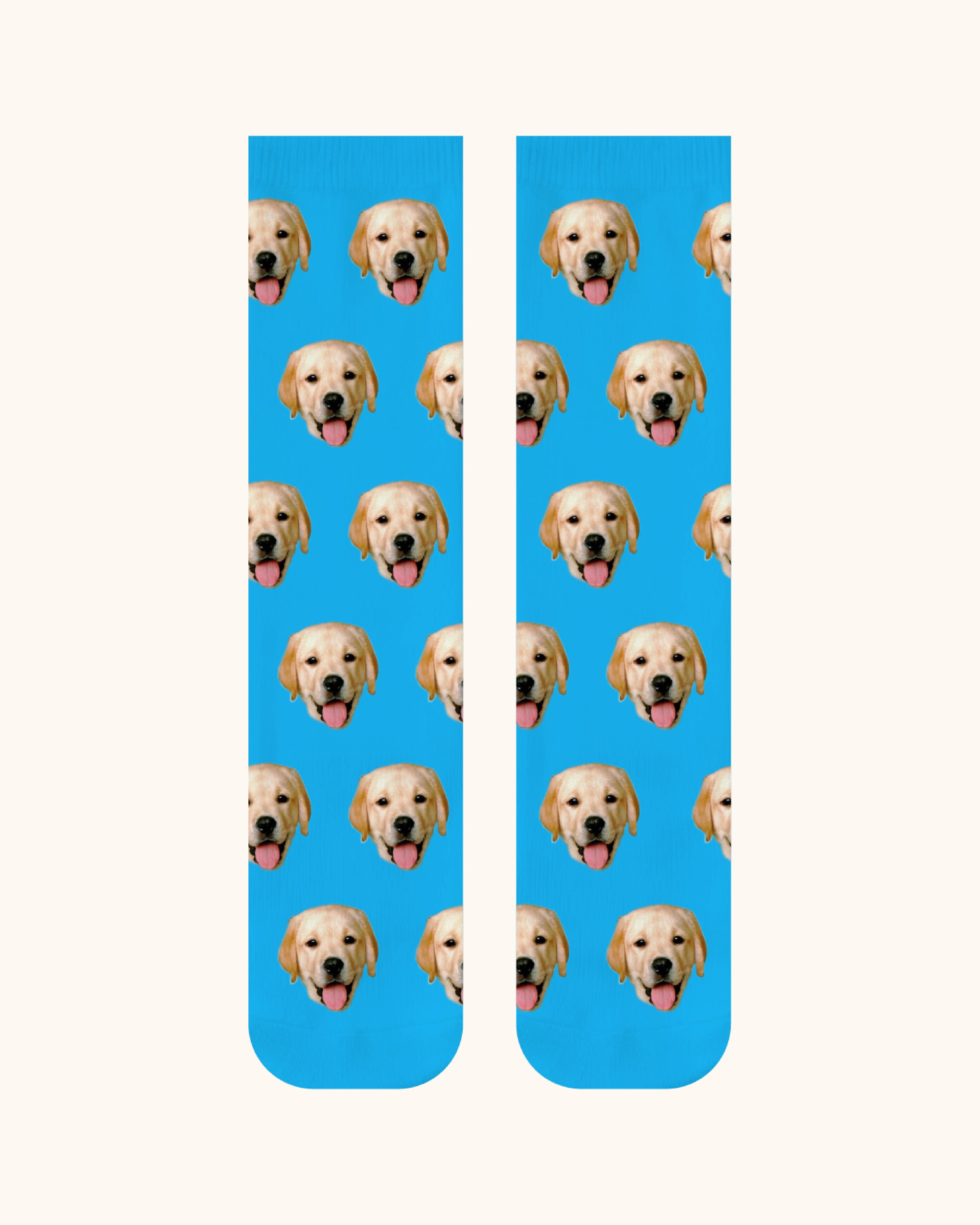 Custom Dog Face Crew Socks Personalized Pet Photo Socks Gift for Pet Lovers