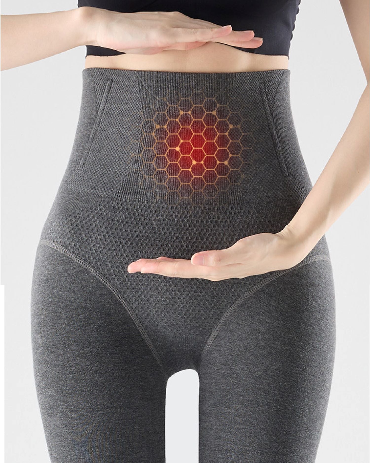 Women Fleece Lined Plain Tights Slimming High Waist Butt Lift