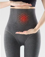 Women Fleece Lined Plain Tights Slimming High Waist Butt Lift