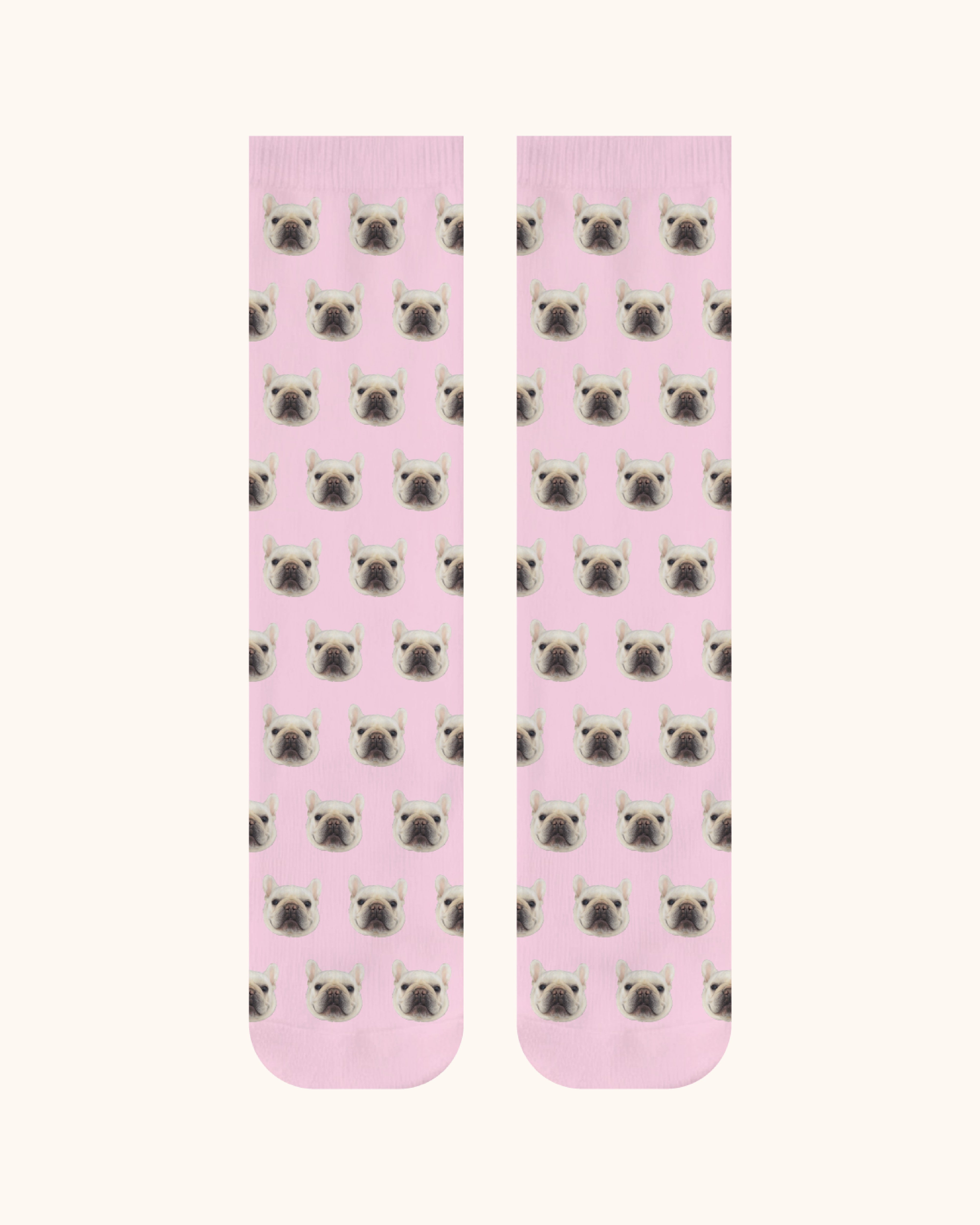 Custom Dog Face Crew Socks Personalized Pet Photo Socks Gift for Pet Lovers
