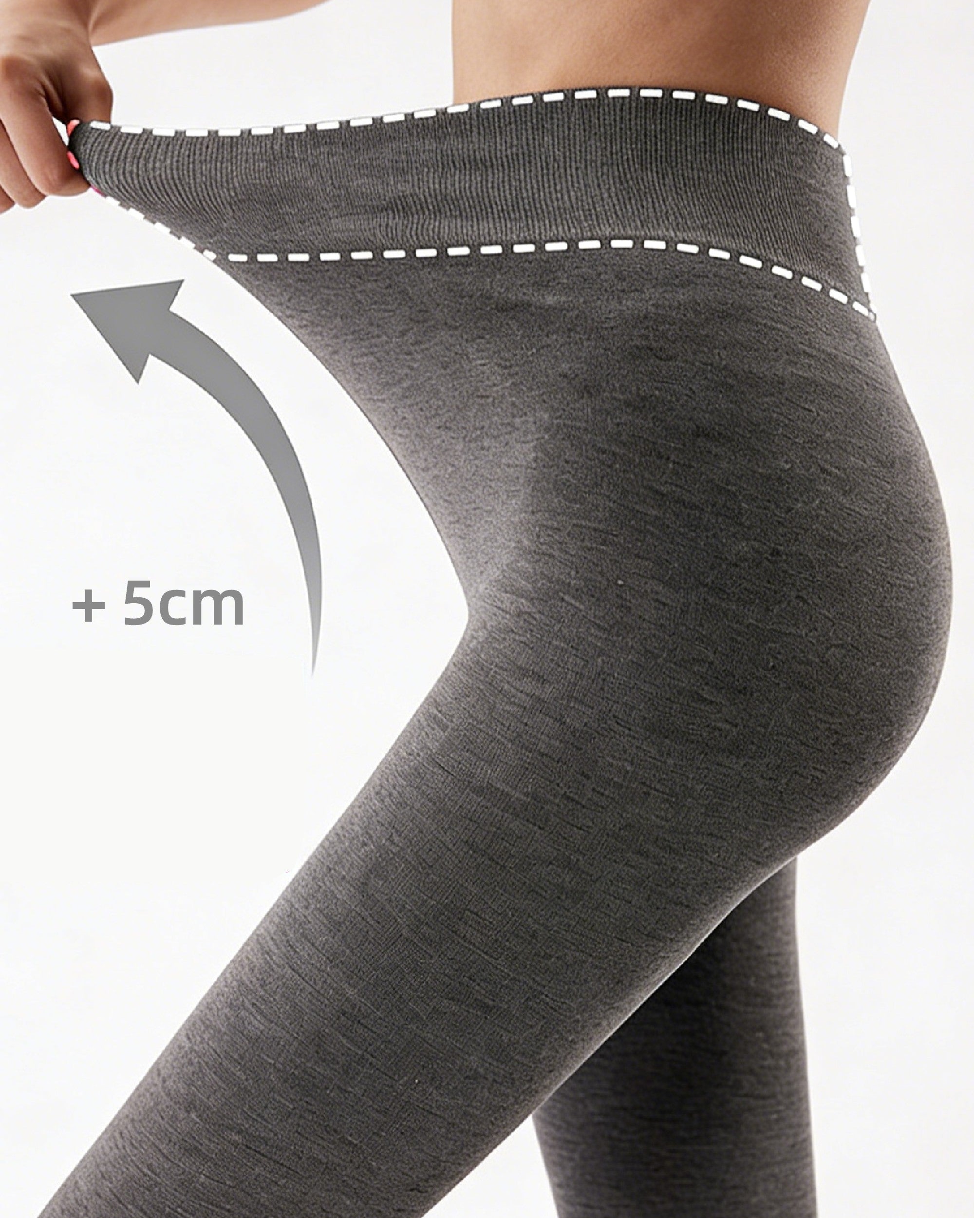 Women Ribbed Pantyhose Slim Fit High Waist Tights Fashion Styling