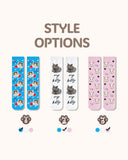 Custom Cat Face Crew Socks Personalized Pet Photo Socks Gift for Pet Lovers