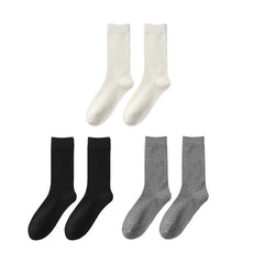 Sweetnana 3-Pack Women's Cozy Solid Color Socks, Seamless Crew Socks, High Quality Wool Socks Dress Socks.