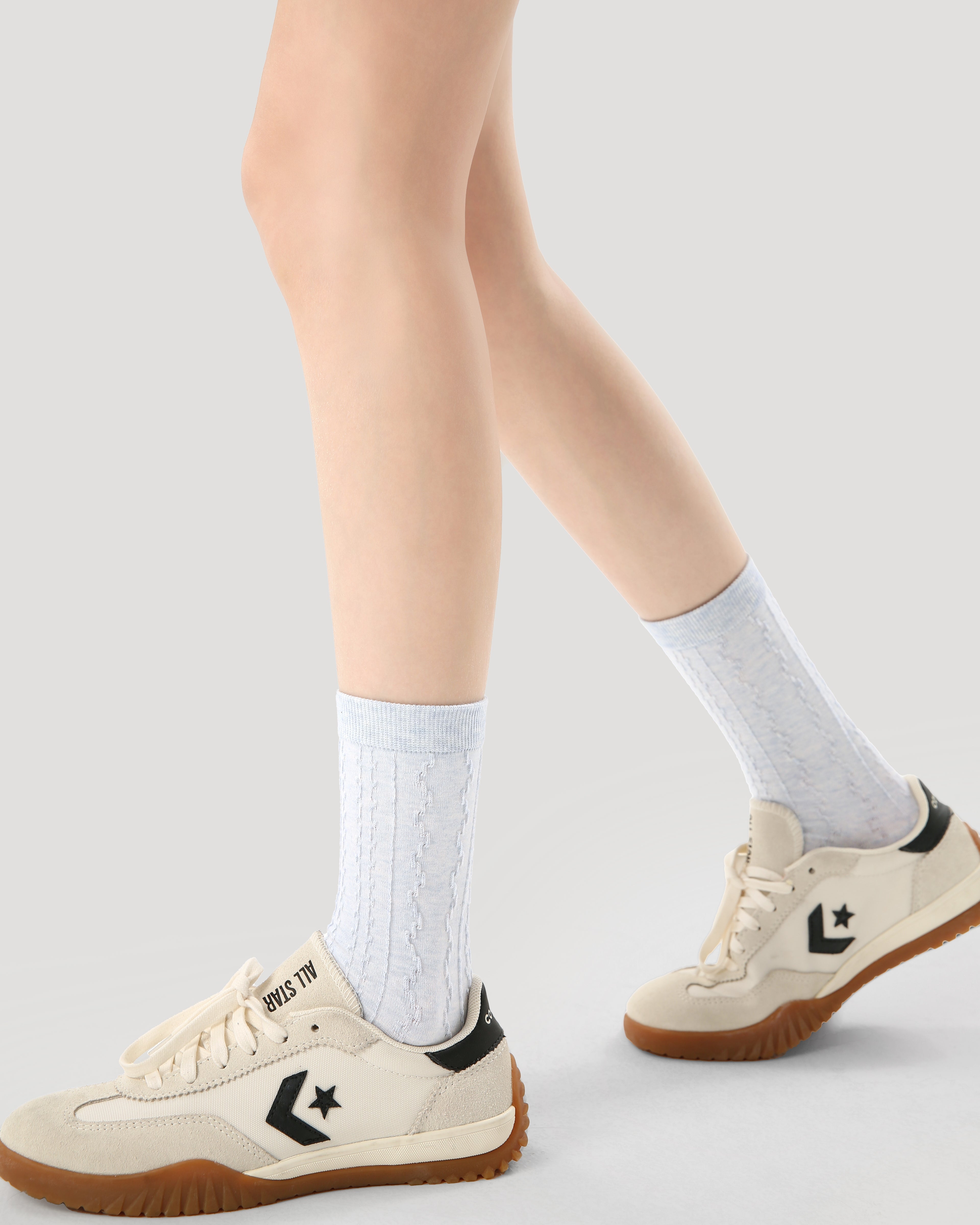 3-Pack Women Crew Socks Blue Mood Series Cotton Casual Fun - SWEET NANA Main image