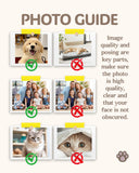 Custom Dog Face Crew Socks Personalized Pet Photo Socks Gift for Pet Lovers