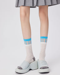 Women Contrast Glass Socks Cool Breathable Stylish Fit
