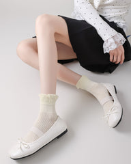 Women Lace Mesh Ankle Socks Soft Comfortable Versatile