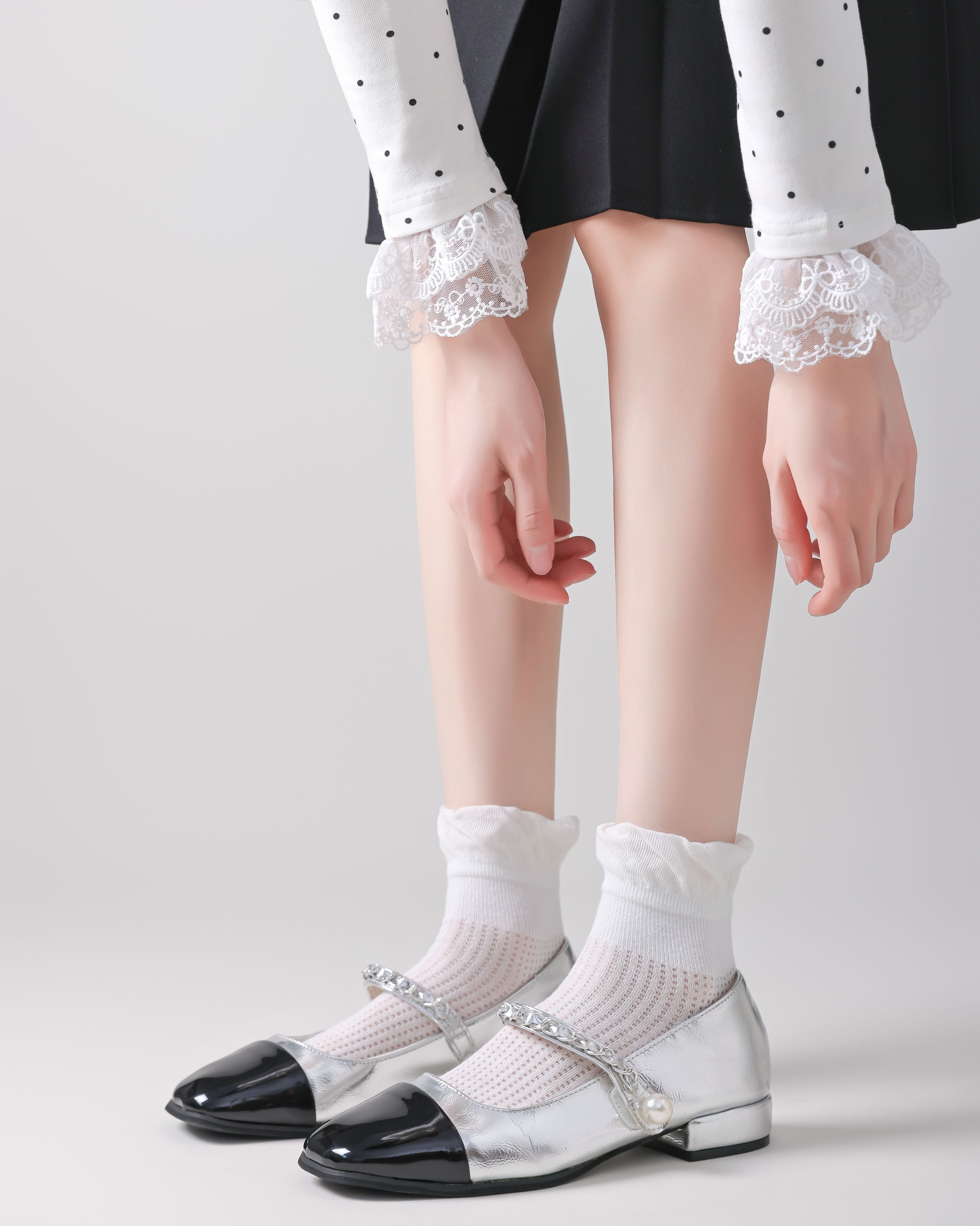 Women Lace Mesh Ankle Socks Soft Comfortable Versatile