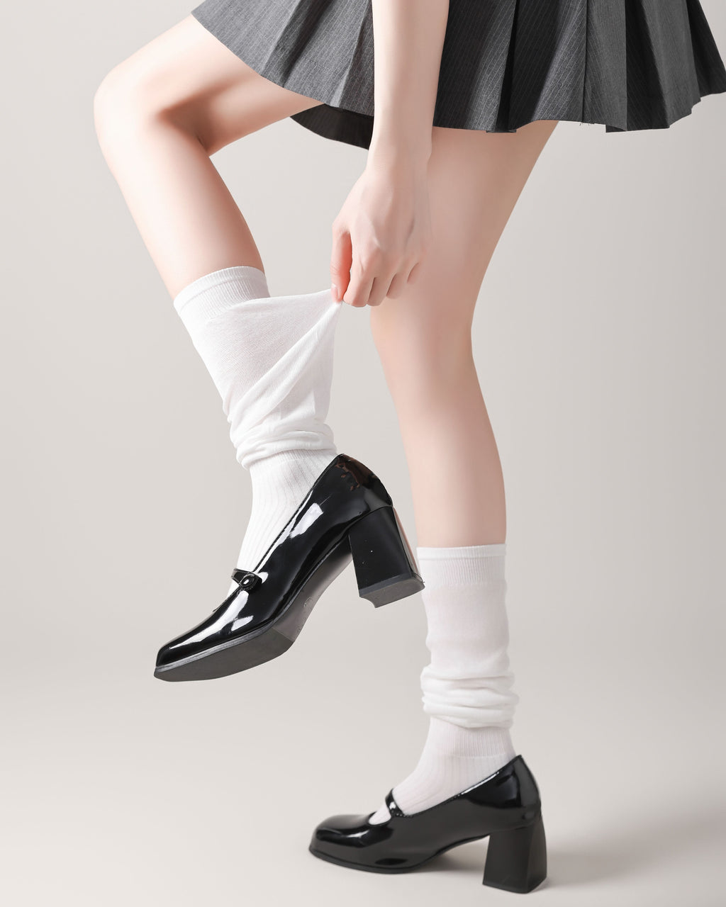 Women Knee High Socks Loose Pile Comfortable Versatile - SWEET NANA