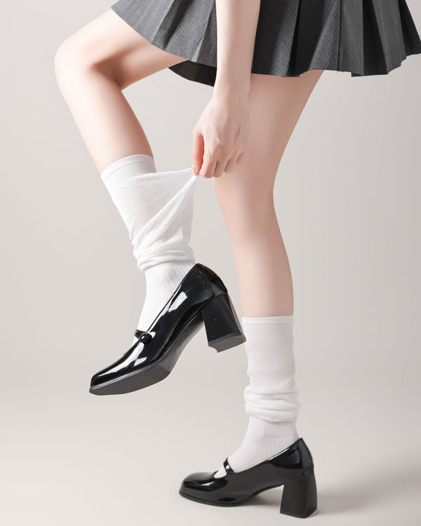 Women Knee High Socks Loose Pile Comfortable Versatile - SWEET NANA
