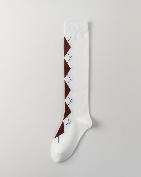 Women Argyle Knee High Socks Classic Soft Stretch Fit - SWEET NANA