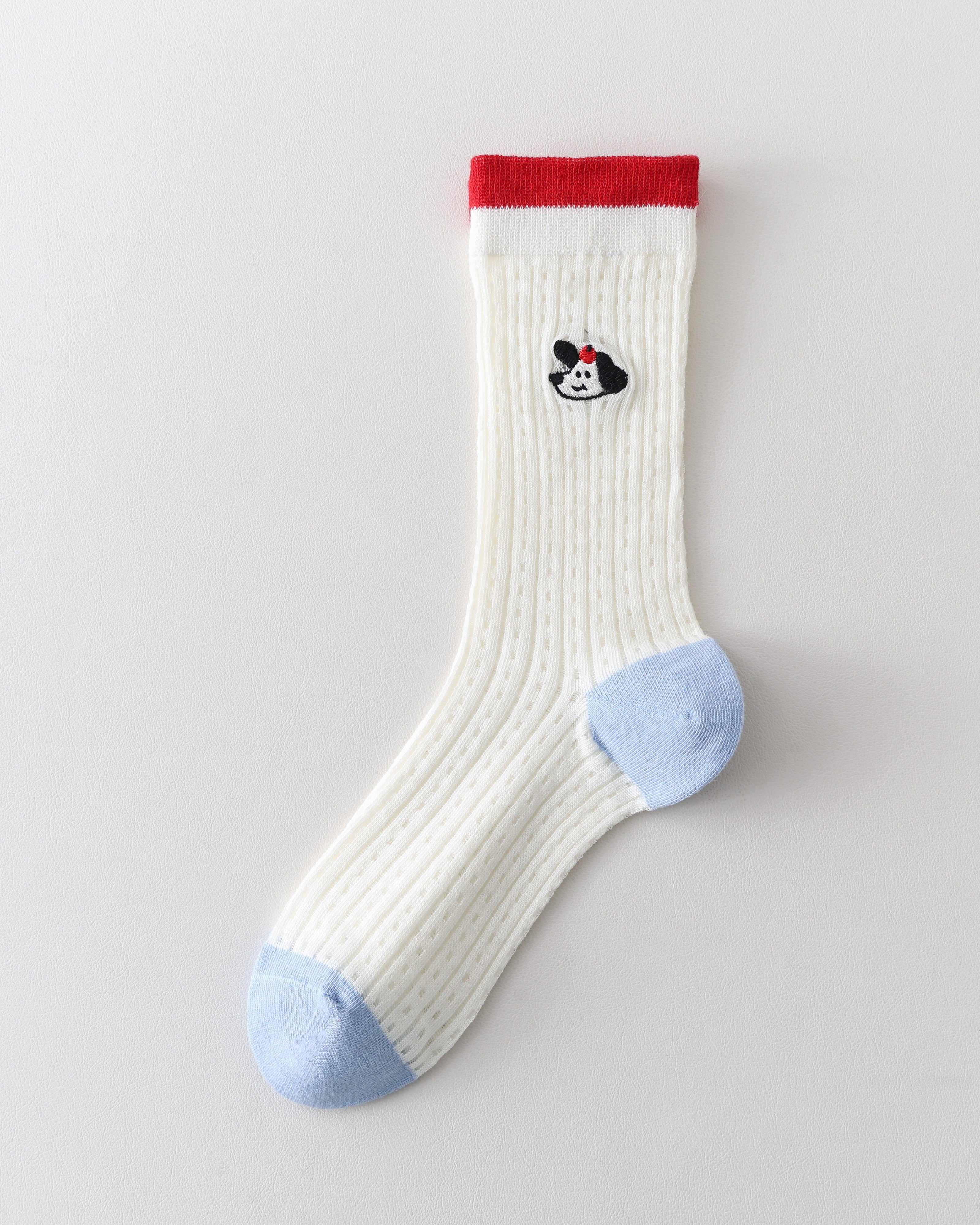 女款中筒襪子卡通刺繡舒適有趣