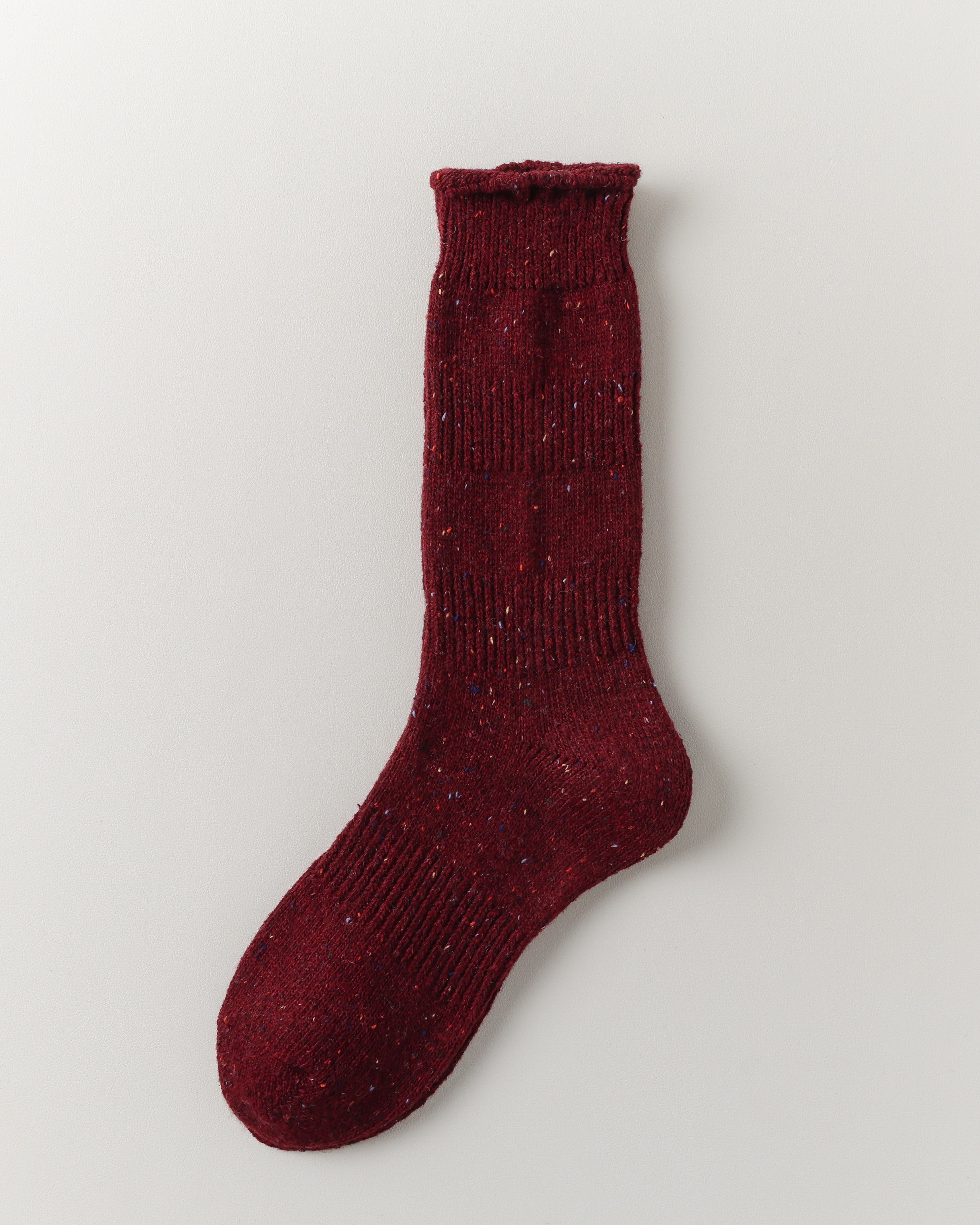 여성 크루 양말 울 도트 파일 따뜻하고 편안함