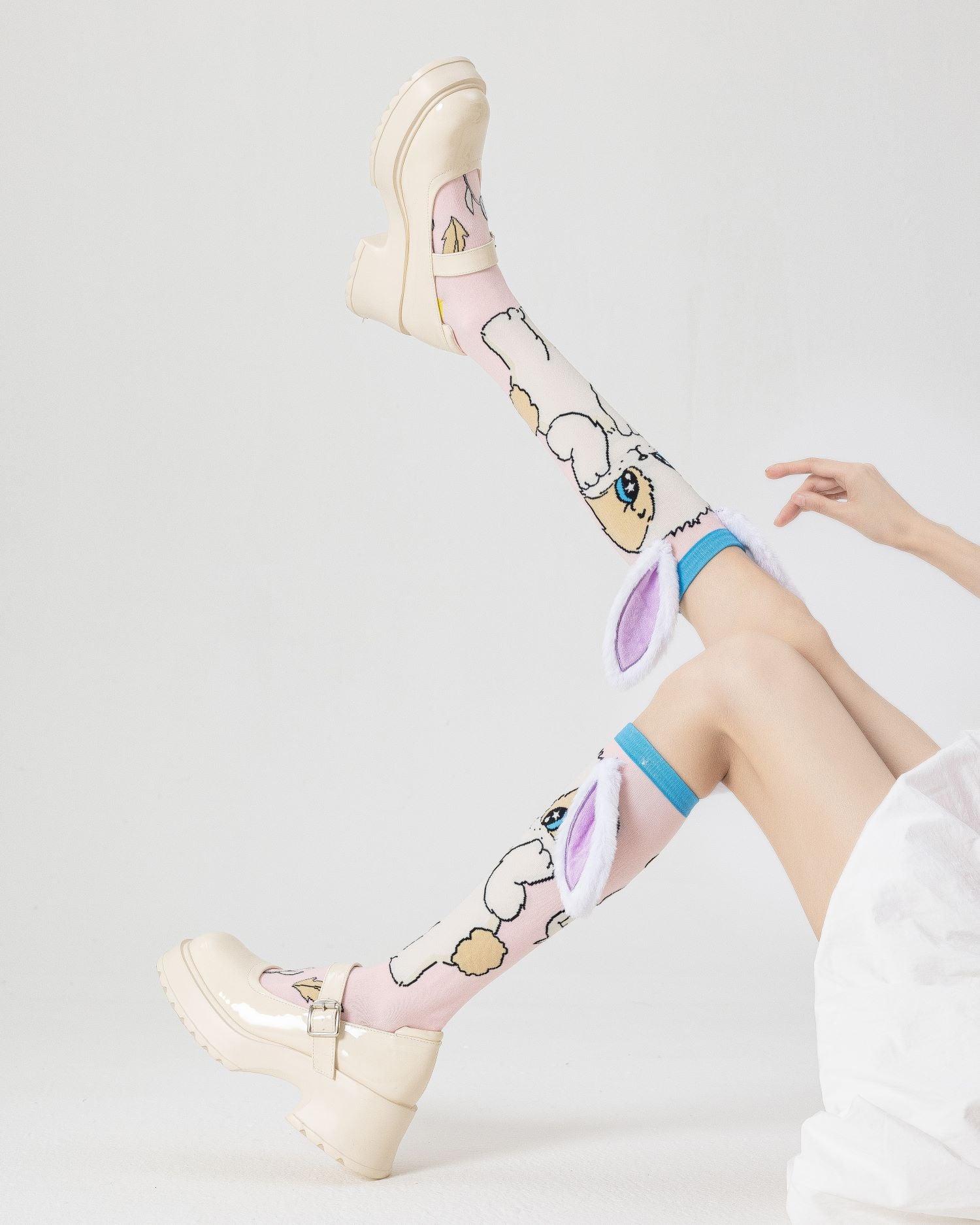 Party Exaggerated Bunny Knee High Socks 3D Big Ears Shy Rabbit Fun Calf Socks