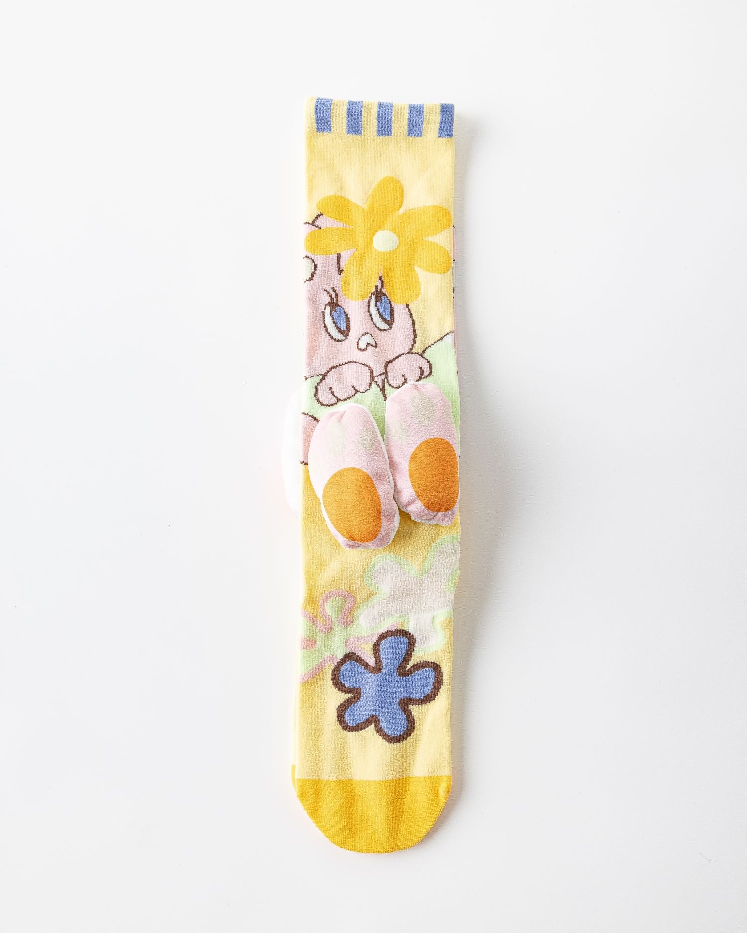 Party Exaggerated Bunny Knee High Socks 3D Rabbit Feet Paws Flower Fun Calf