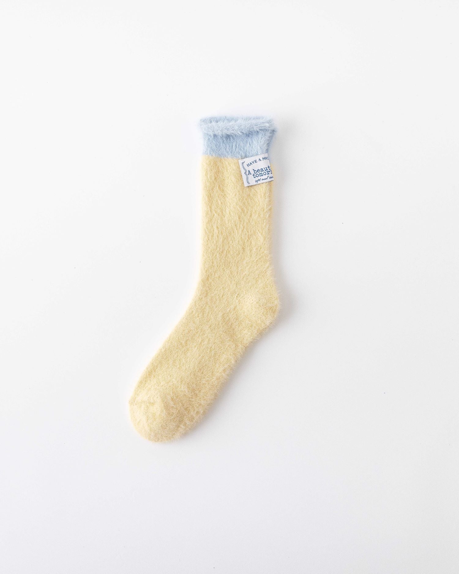 Women Crew Socks Ice Cream Fleece Series Warm Fluffy Cozy Indoor Wear