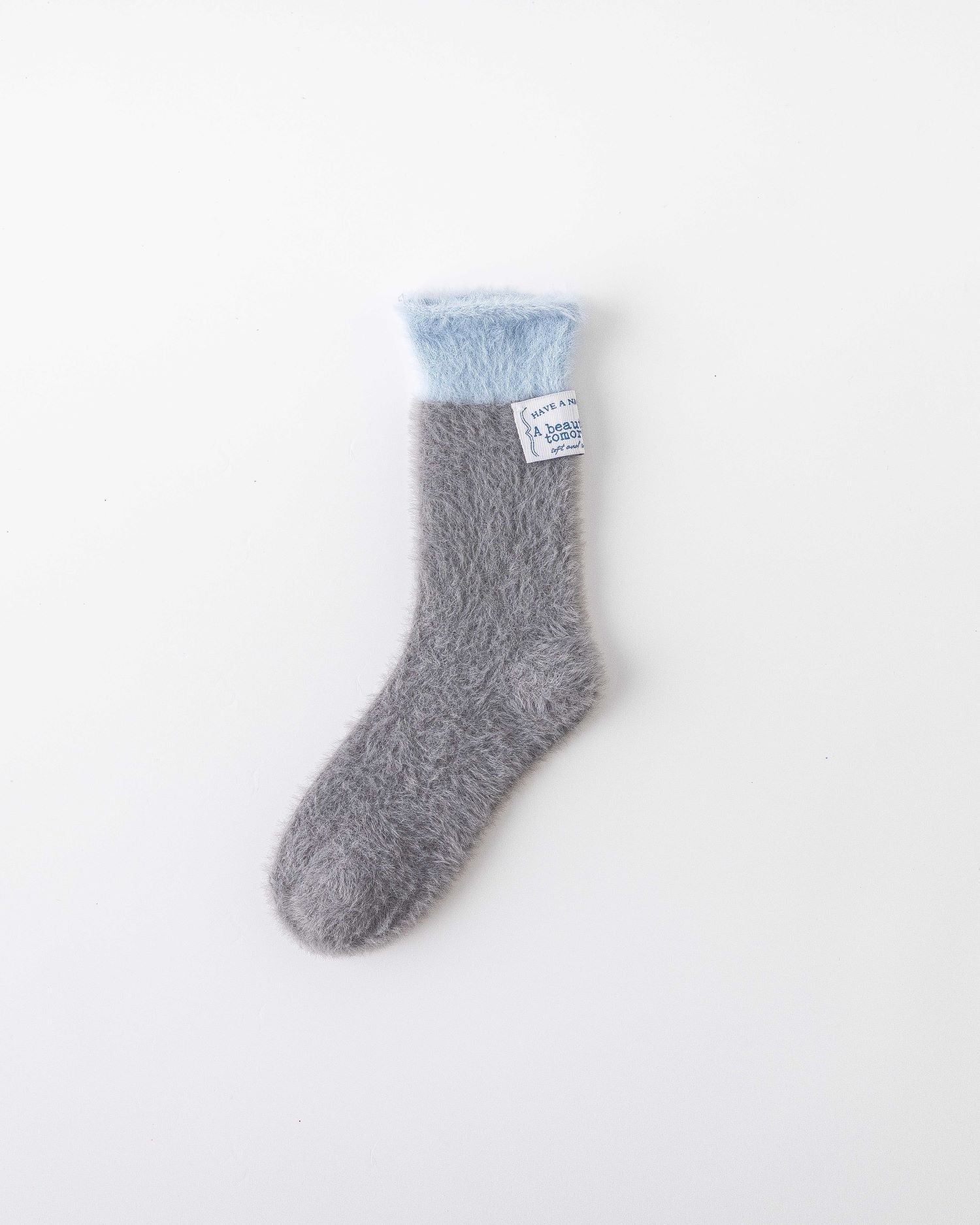 Women Crew Socks Ice Cream Fleece Series Warm Fluffy Cozy Indoor Wear