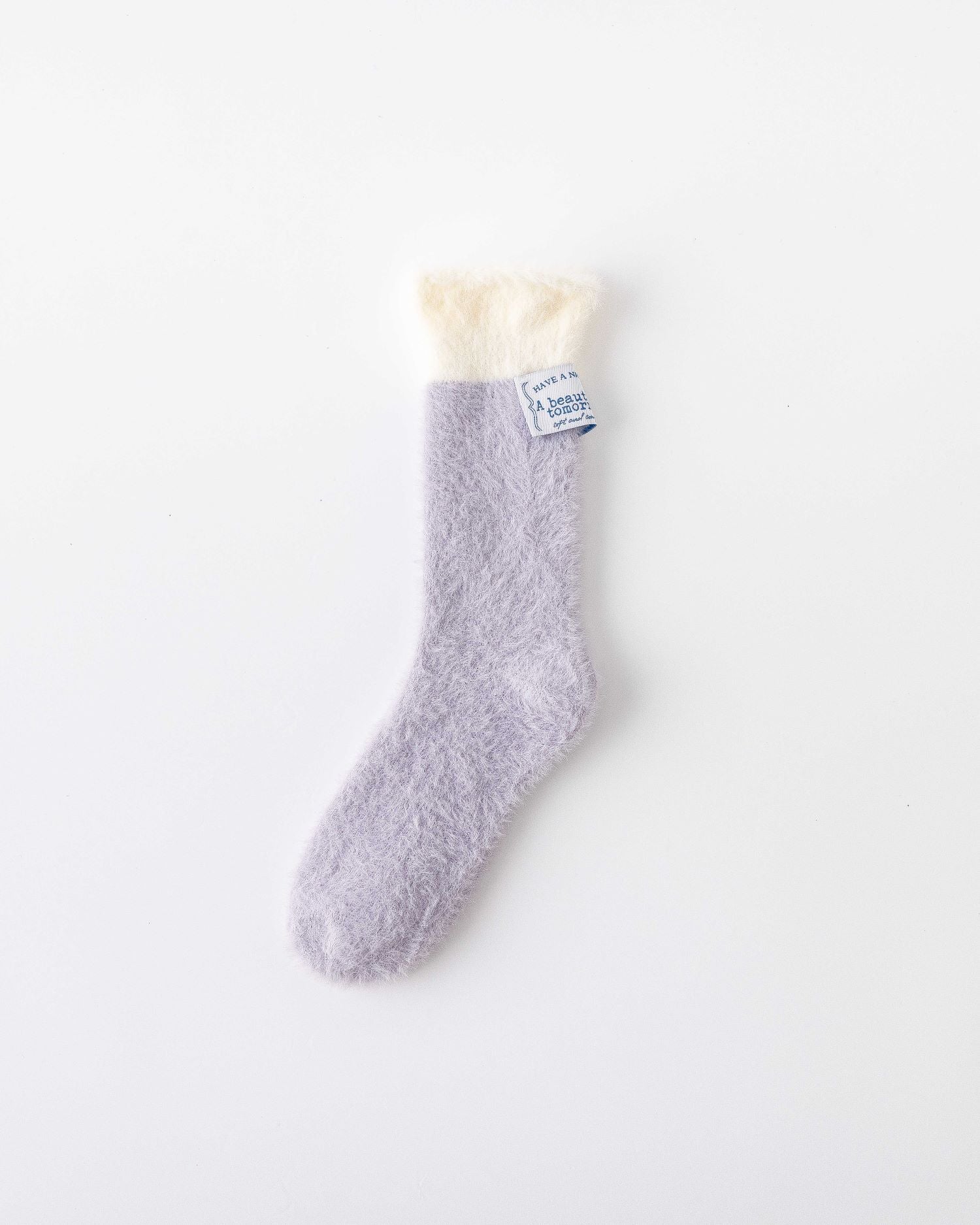 Women Crew Socks Ice Cream Fleece Series Warm Fluffy Cozy Indoor Wear