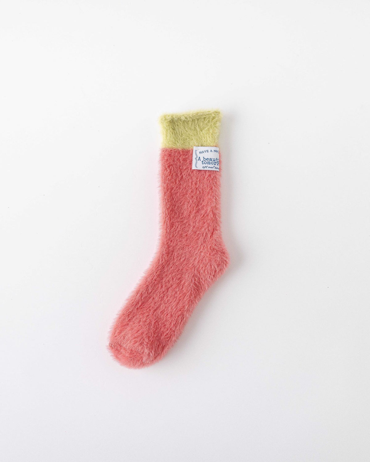 Women Crew Socks Ice Cream Fleece Series Warm Fluffy Cozy Indoor Wear