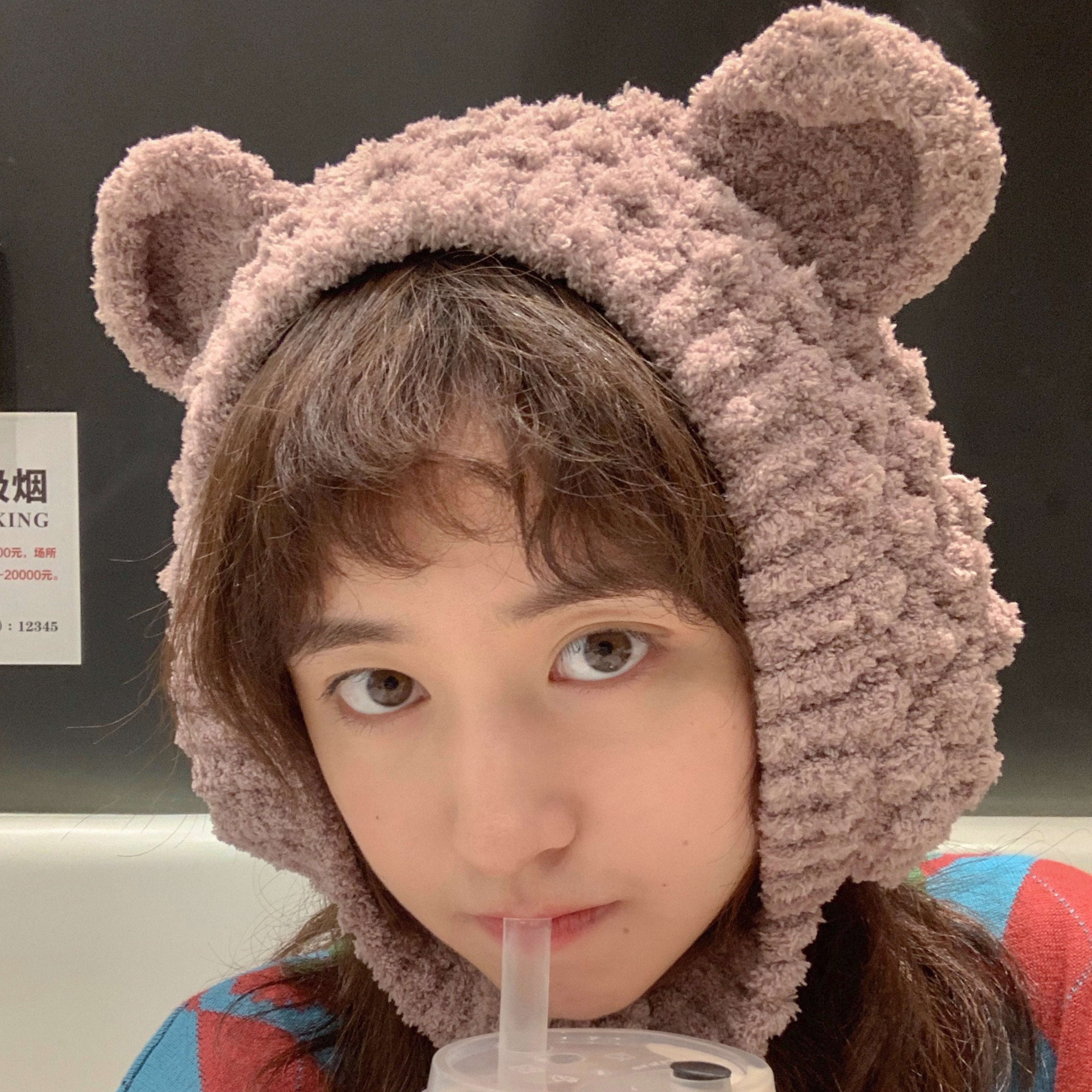 Sweetnana ハンドメイドコーラルベルベットイヤーマフ - かわいくて暖かいヘッドウェア、立体的な動物の耳のデザイン、子供と大人に適しています