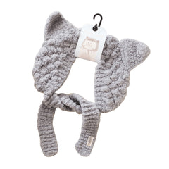 Sweetnana Handmade Coral Velvet Earmuffs - Cute and Warm Head-wear with Three-dimensional Animal Ear Design, Suitable for Kids and Adults