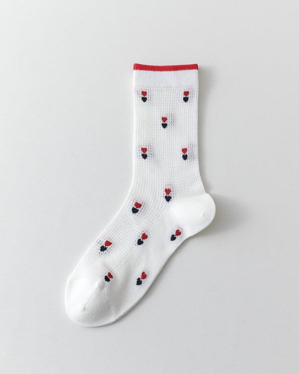 Women Crew Socks Cute Dachshund Series Cotton Mesh Breathable - SWEET NANA