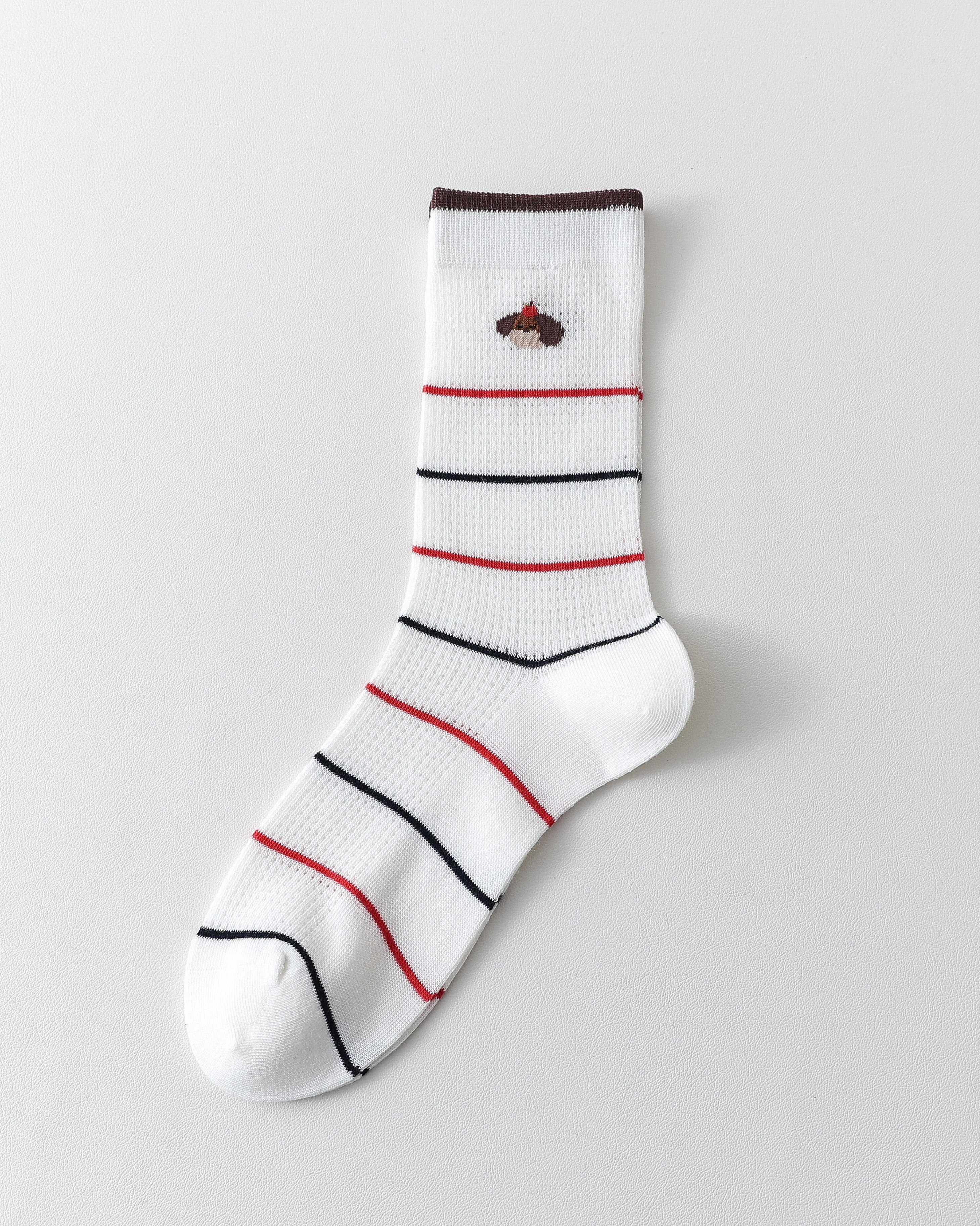 Women Crew Socks Cute Dachshund Series Cotton Mesh Breathable - SWEET NANA