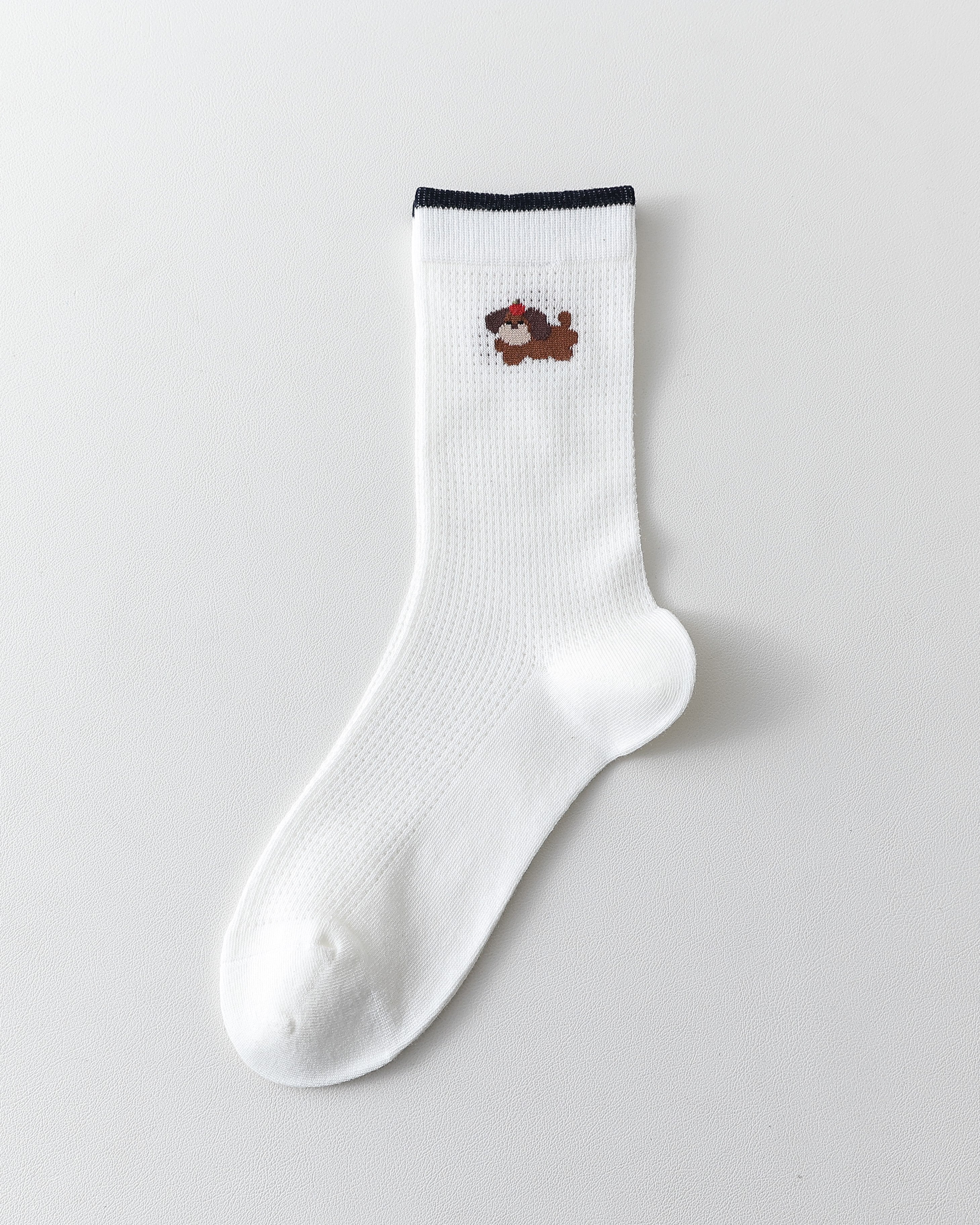 Women Crew Socks Cute Dachshund Series Cotton Mesh Breathable - SWEET NANA