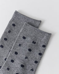 Women Crew Socks White Cotton Letter Polka Dot Series Chic Casual Socks