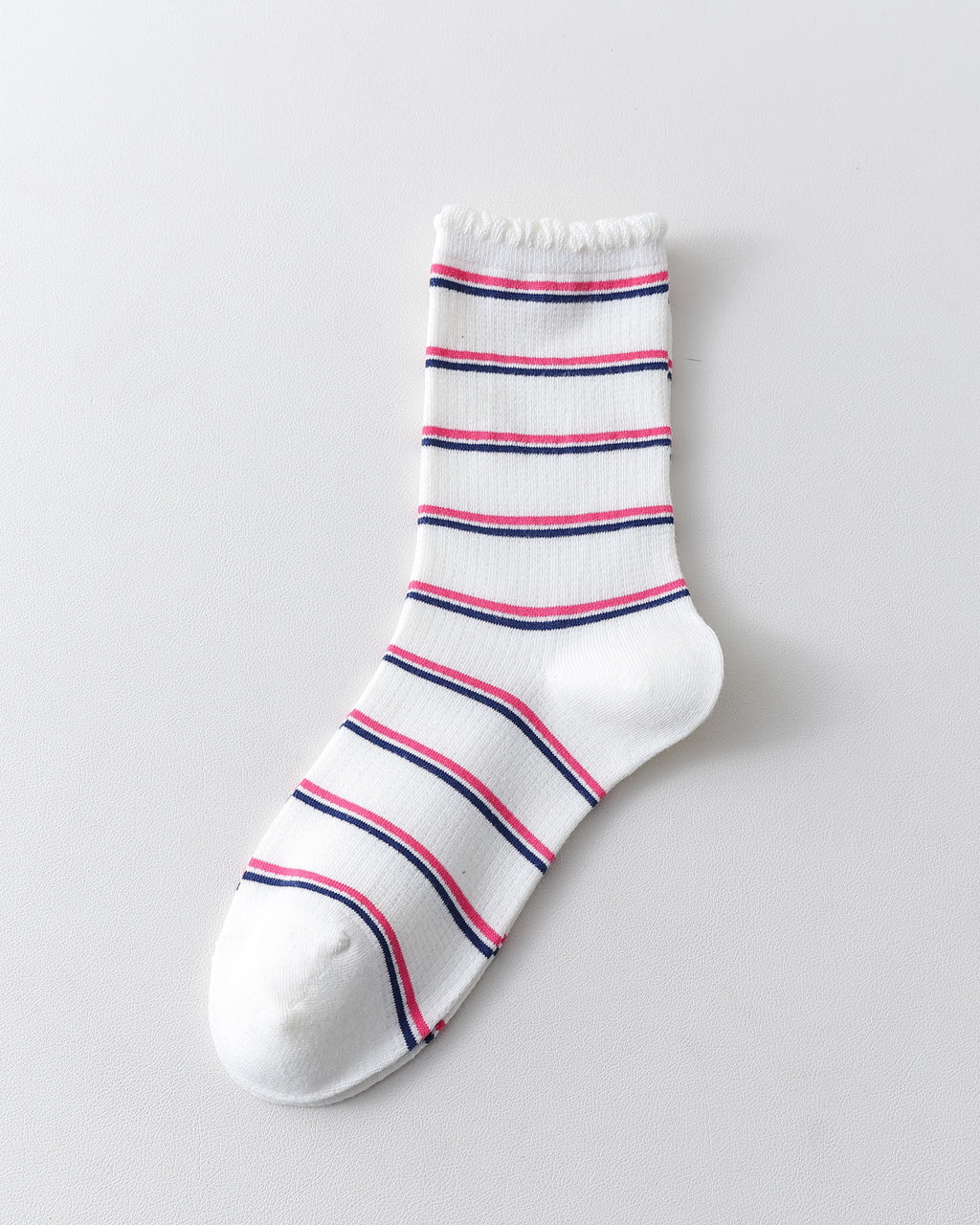 Women Crew Socks White Cotton Colorful Star Series Cute Kawaii - SWEET NANA