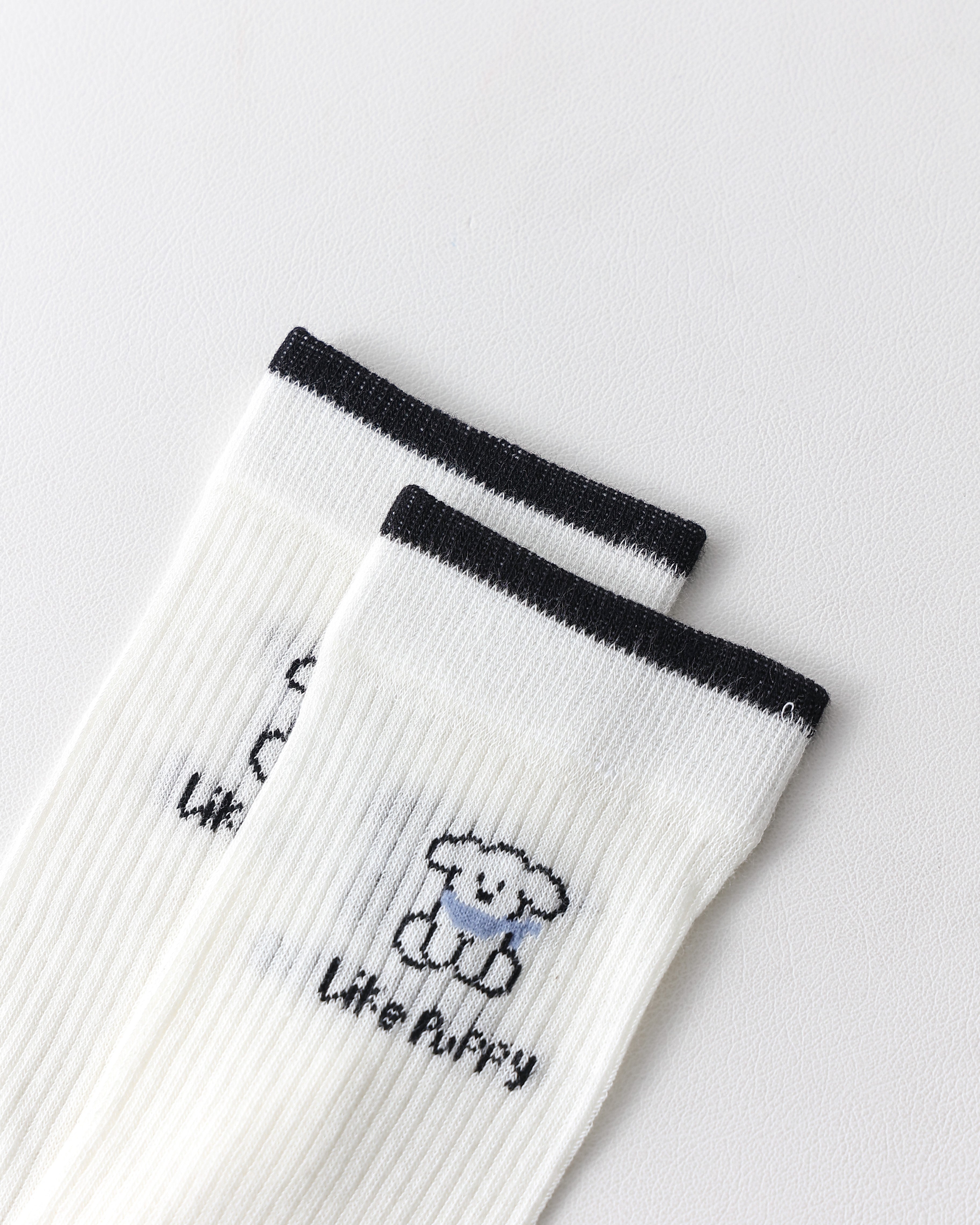 女款中筒襪子 小狗 可愛 百搭 舒適 有趣