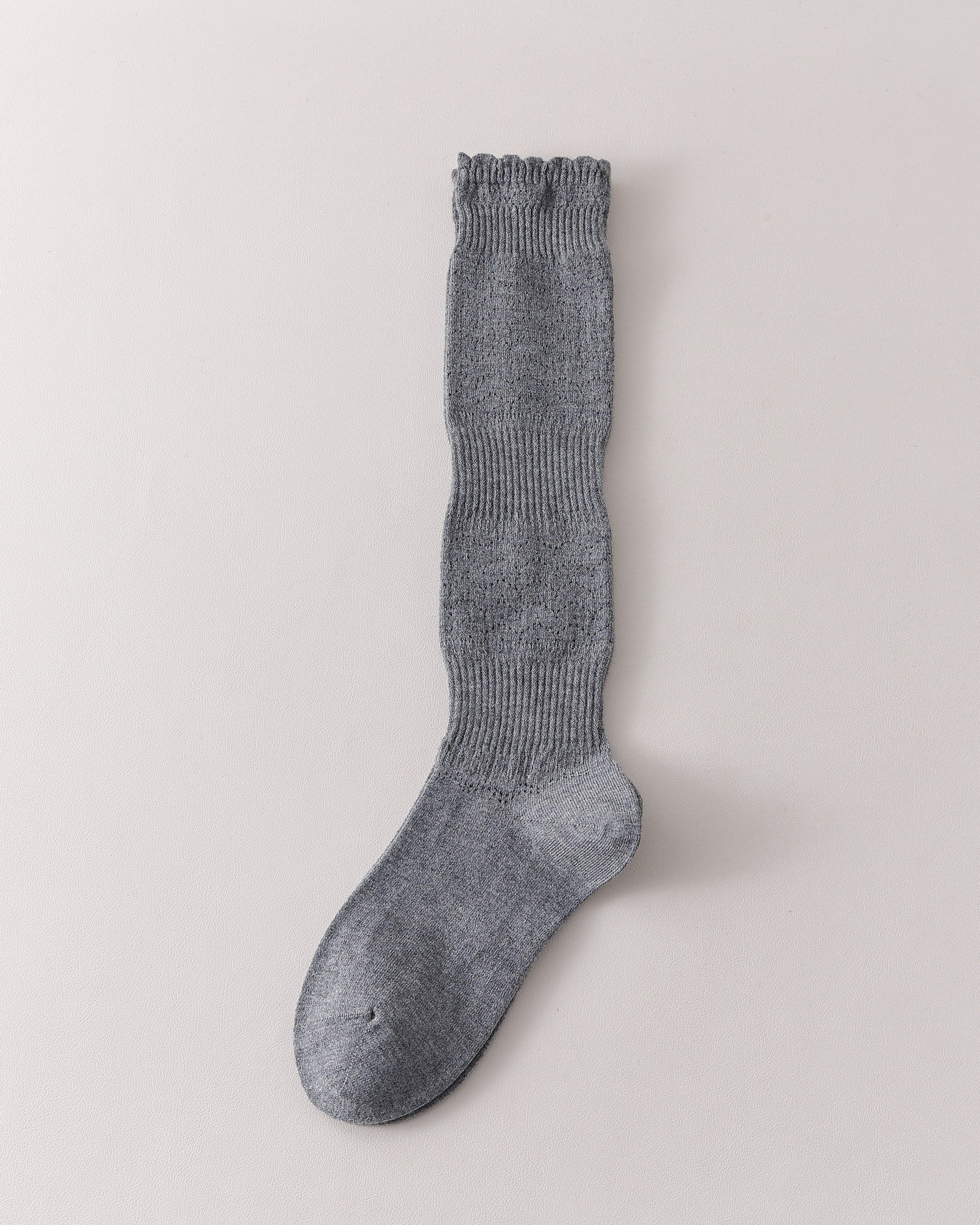 Women Hollow Out Knee High Socks Elegant Breathable Design