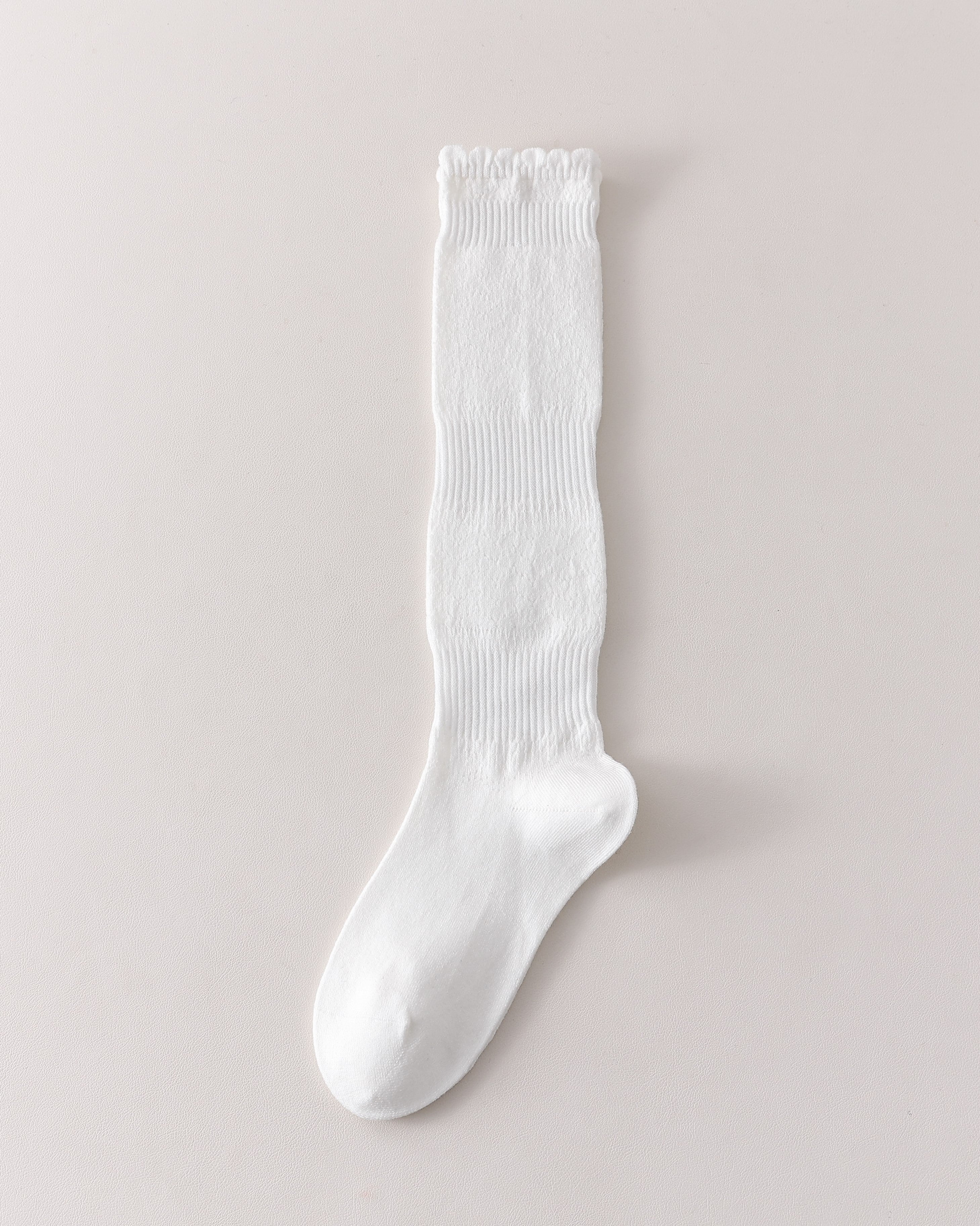 Women Hollow Out Knee High Socks Elegant Breathable Design