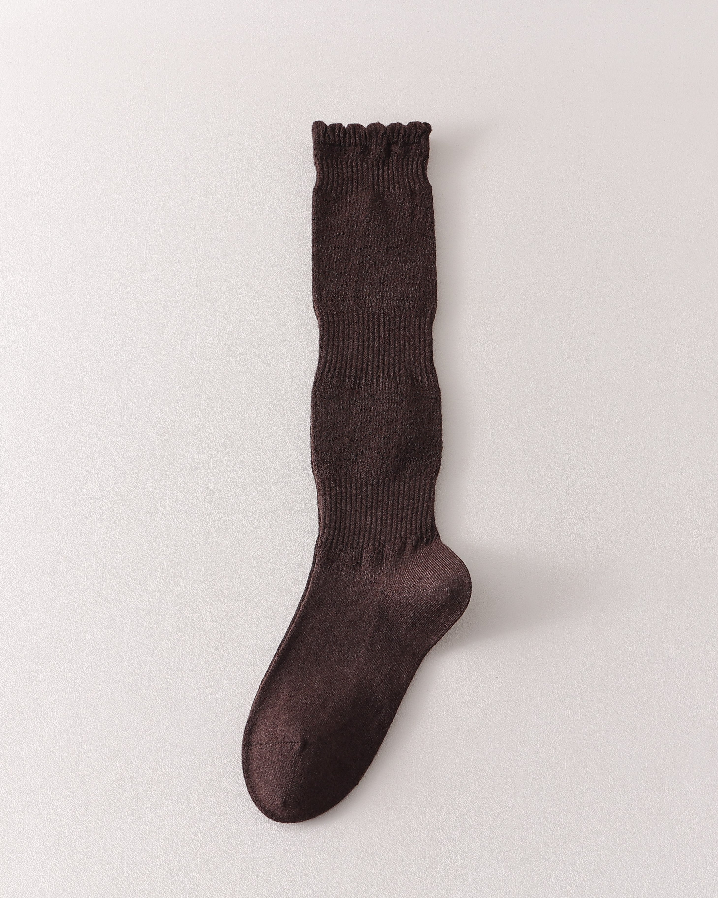 Women Hollow Out Knee High Socks Elegant Breathable Design