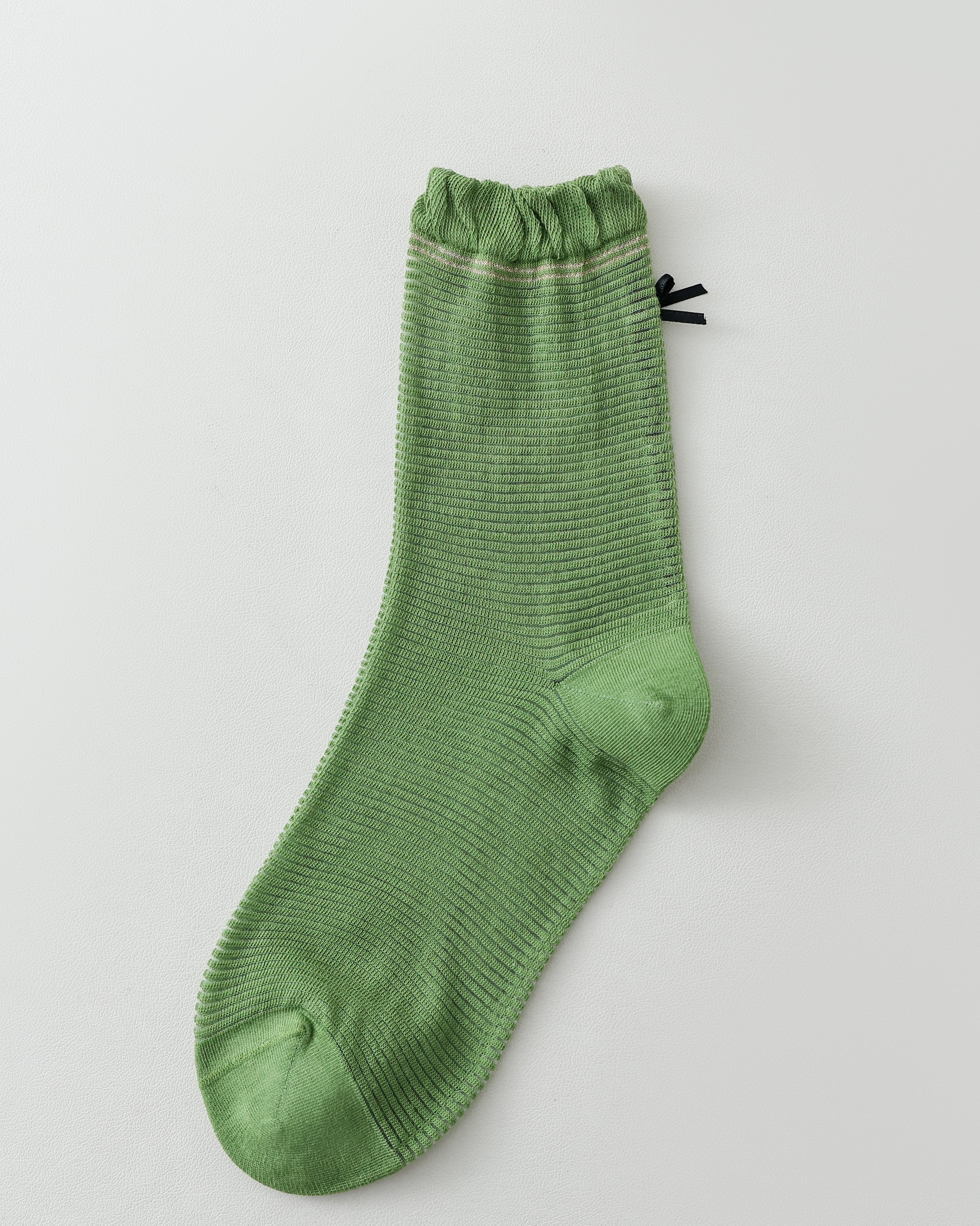 女款中筒襪子 蝴蝶結荷葉邊 復古時尚 舒適