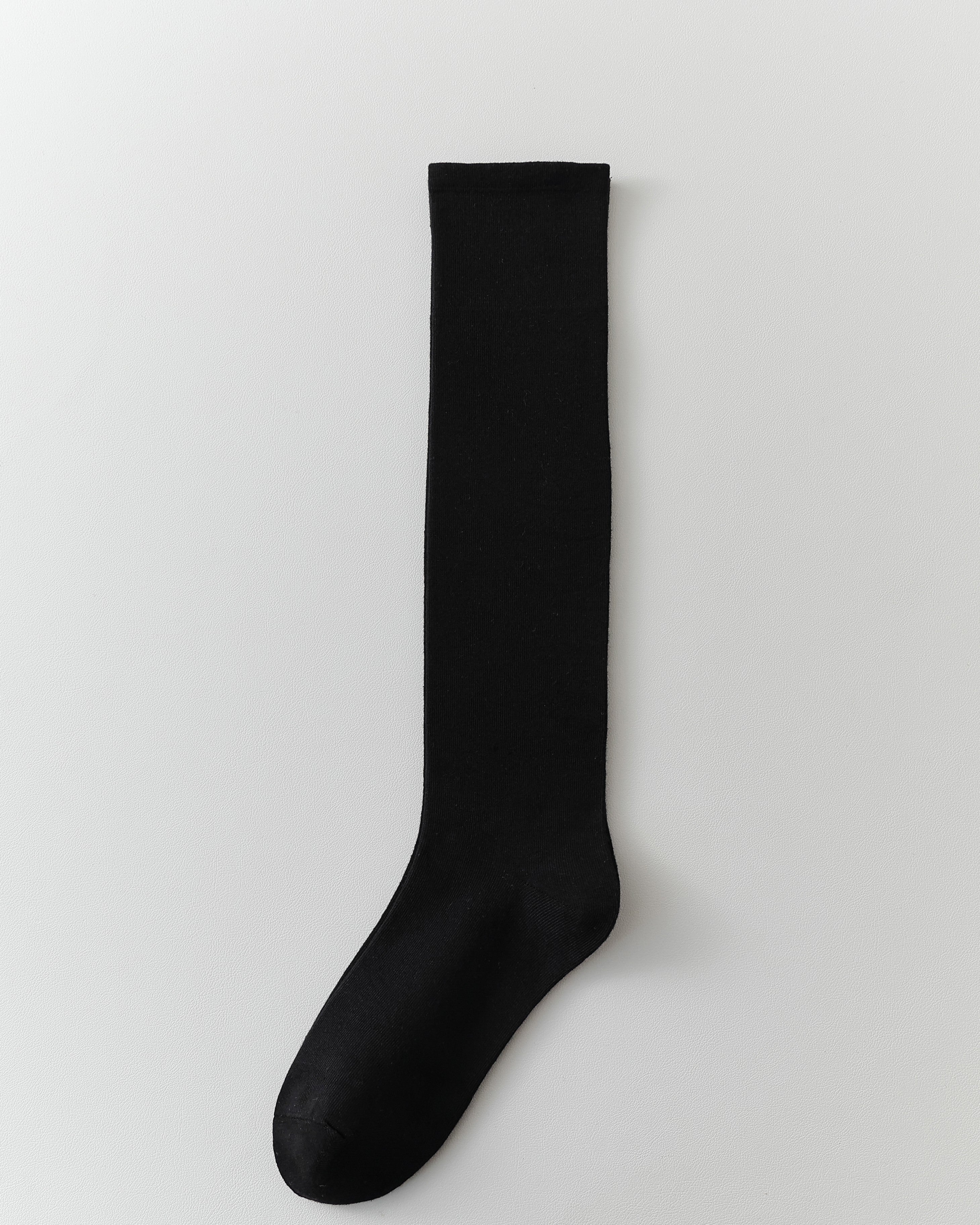 여성용 니하이 양말 에어로빅 면 슬리밍 JK 스타일