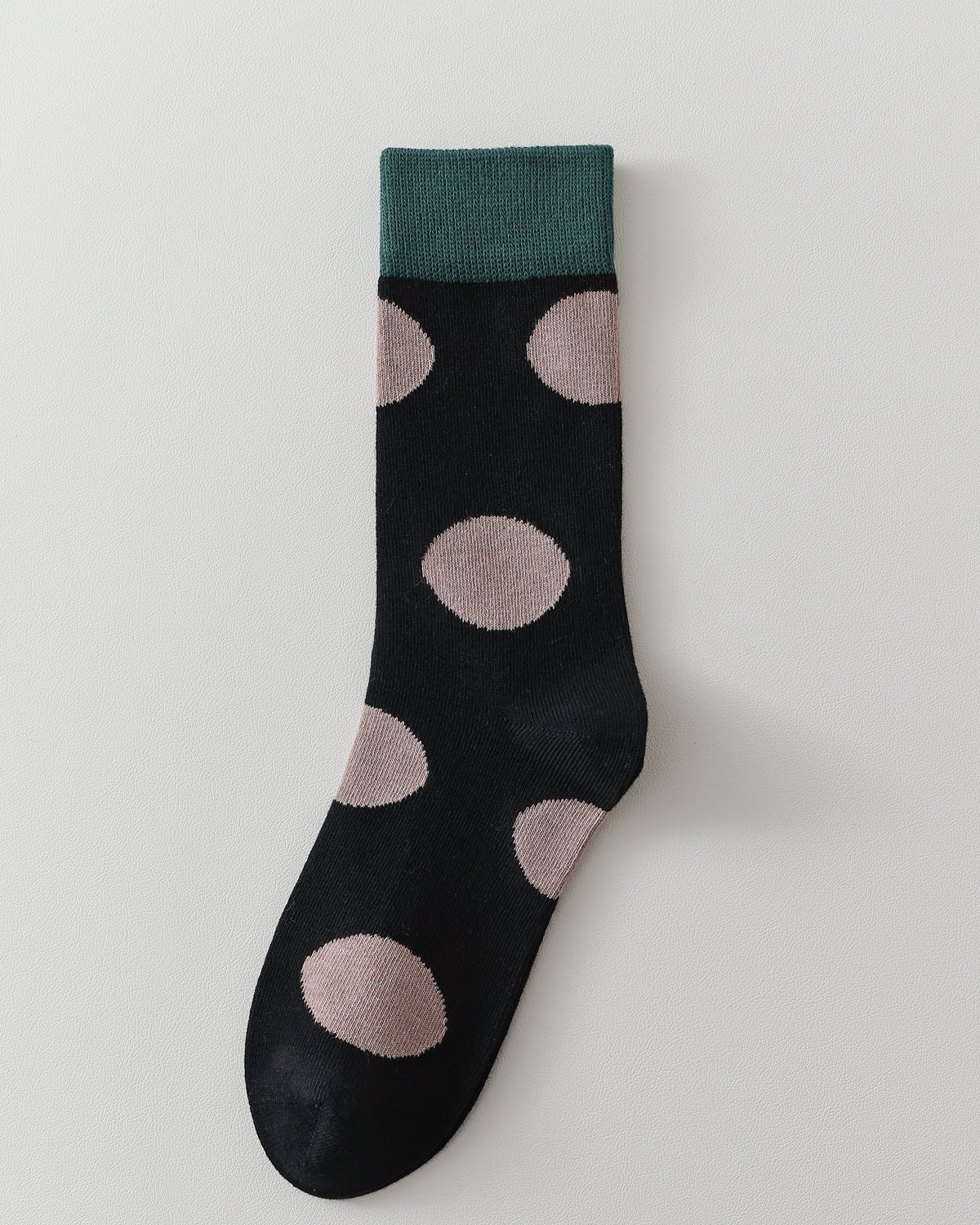 Women Vintage Polka Dot Crew Socks Retro Soft Comfort