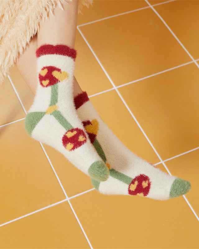 Sweetnana Women’s Cozy Crew Socks – Super Soft, Warm, and Fuzzy Colorful Socks, Ideal for Winter
