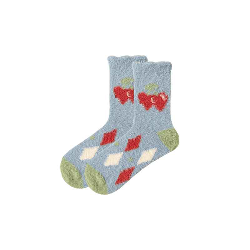 Sweetnana Women’s Cozy Crew Socks – Super Soft, Warm, and Fuzzy Colorful Socks, Ideal for Winter