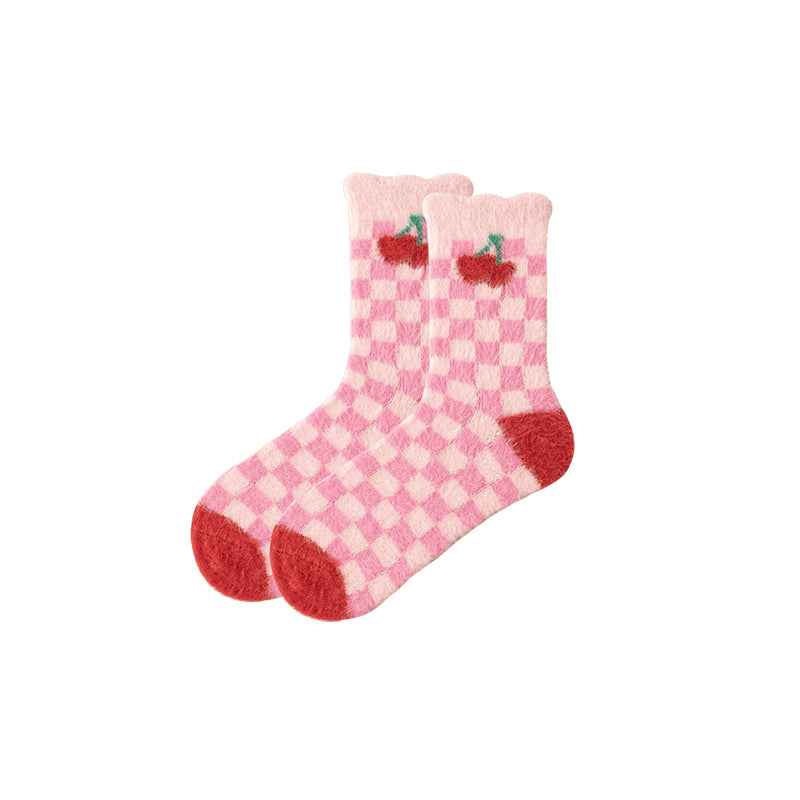 Sweetnana Women’s Cozy Crew Socks – Super Soft, Warm, and Fuzzy Colorful Socks, Ideal for Winter