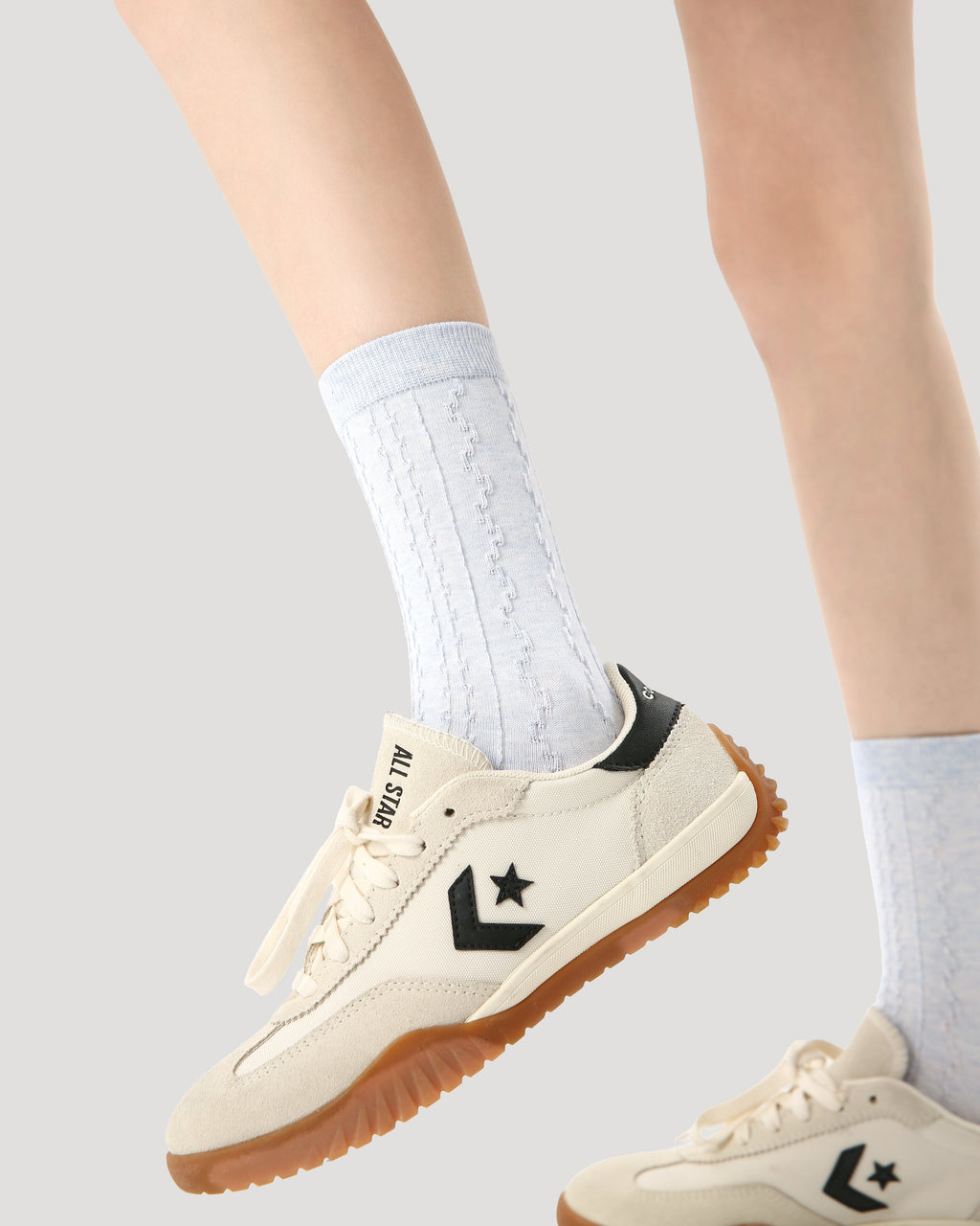 3-Pack Women Crew Socks Blue Mood Series Cotton Casual Fun - SWEET NANA