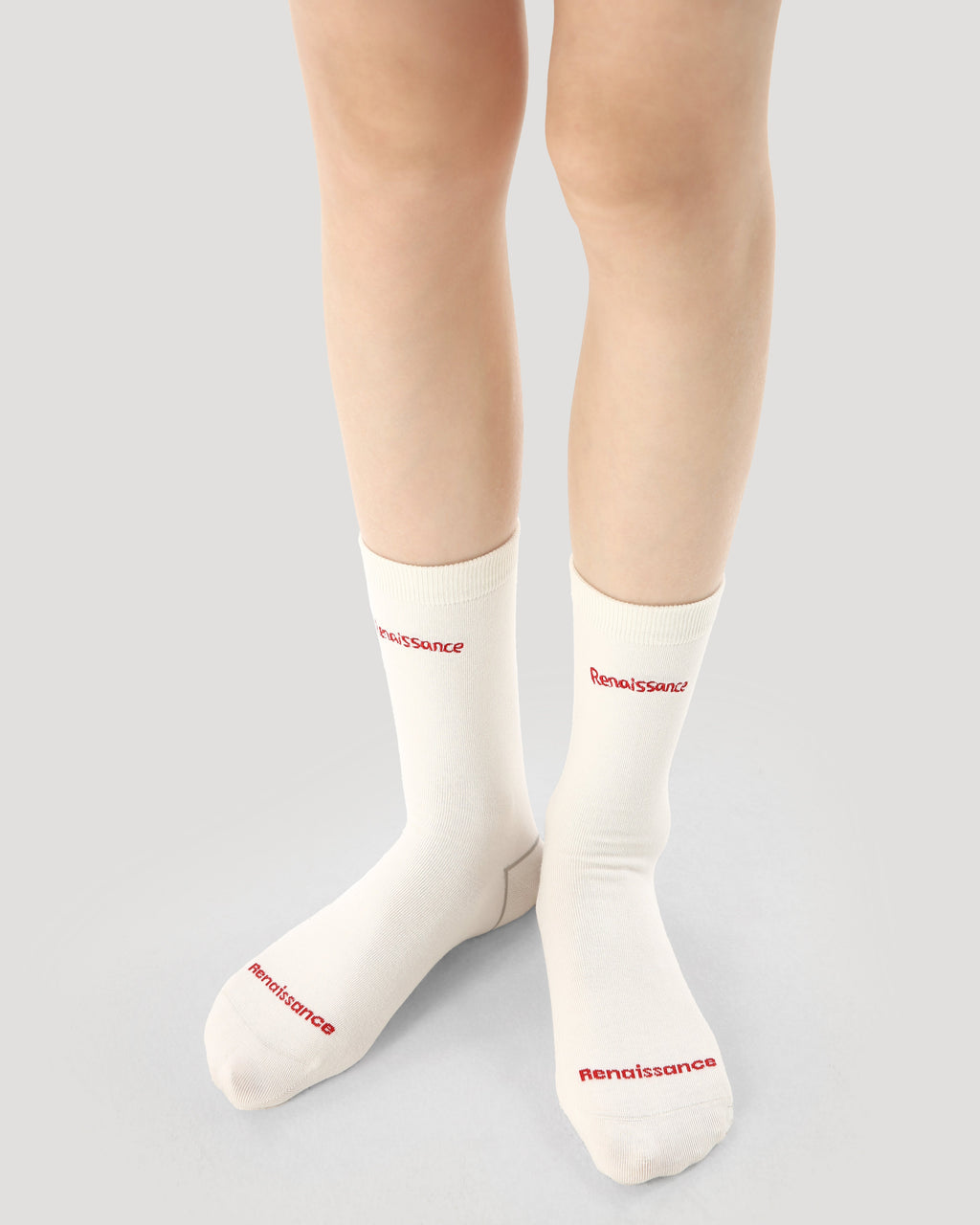 3-Pack Women Grey College Series Crew Socks Casual Versatile Socks - SWEET NANA