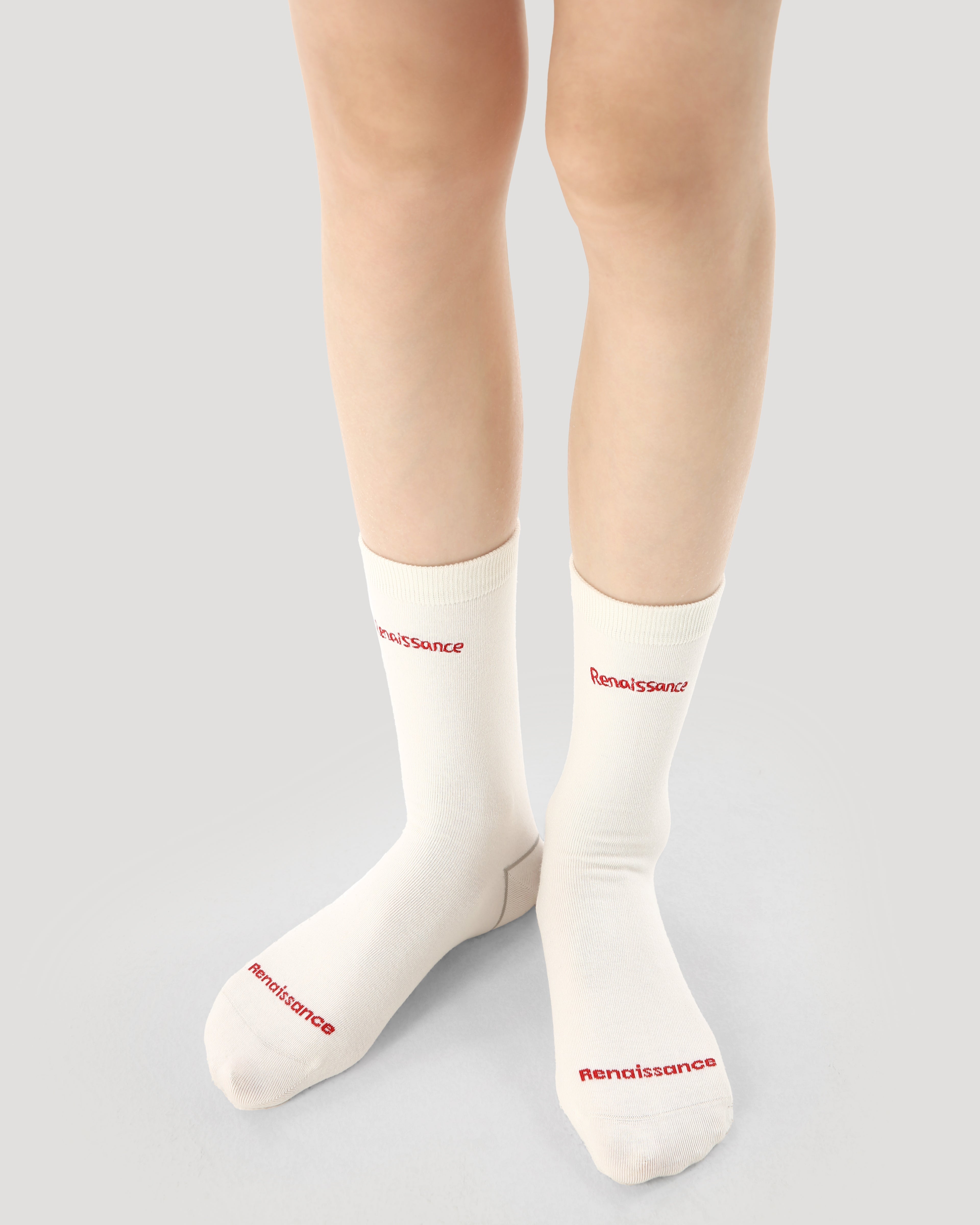 3-Pack Women Grey College Series Crew Socks Casual Versatile Socks - SWEET NANA