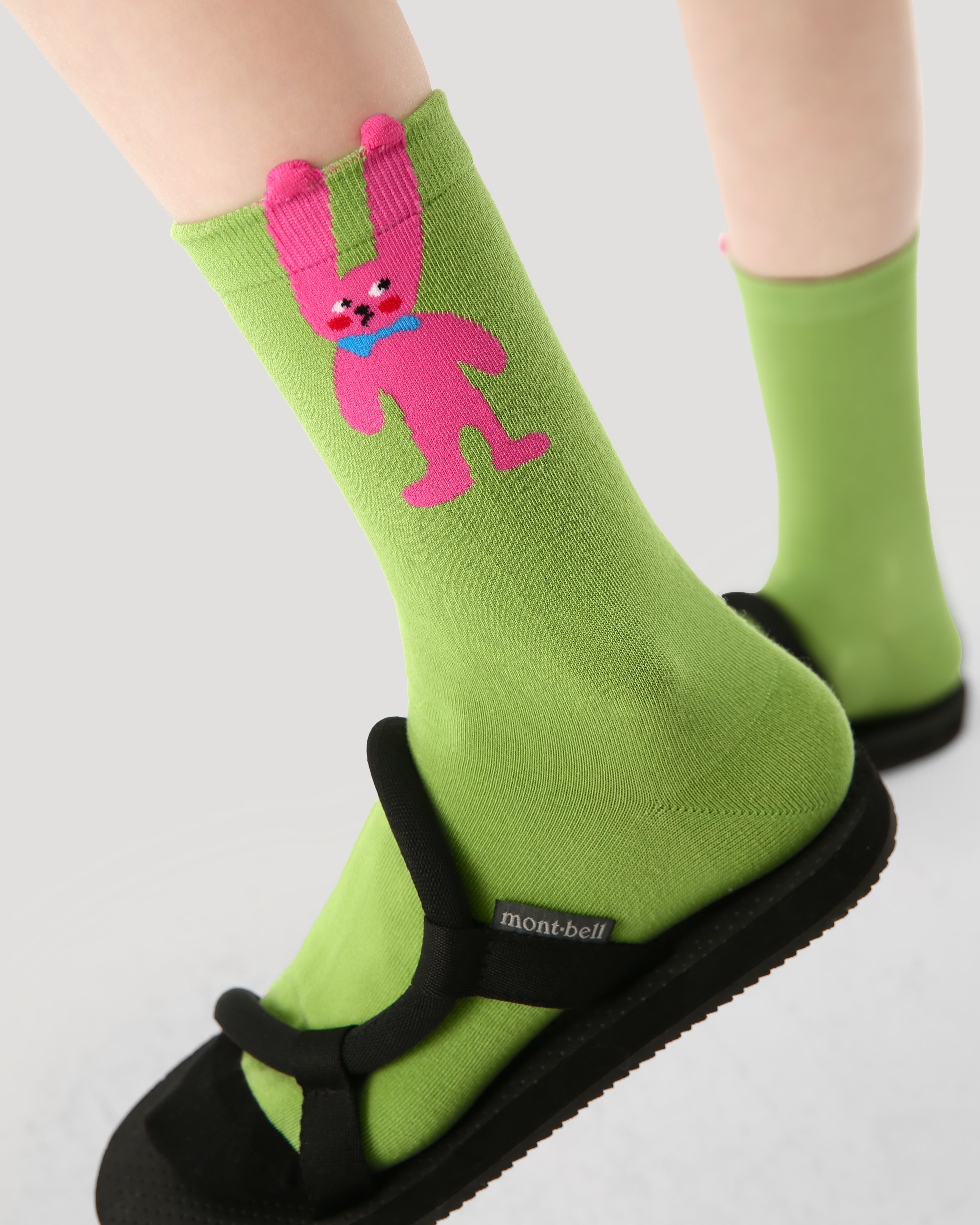 3-Pack Women's Crew Socks Cotton Cute  Cartoon Rock Party Series Casual  Socks
