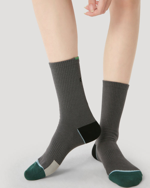3-Pack Women Crew Socks Combed Cotton Absorb Sweat Socks - SWEET NANA