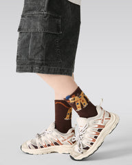 4-Pack Corner Animals Half Velvet Kids Socks Cozy Soft Coral Fleece Crew