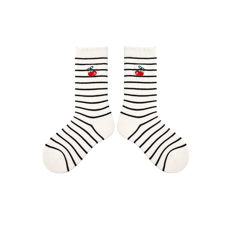 4-Pack Cute Cats Series Kids Crew Socks Girls Cotton Cute Socks